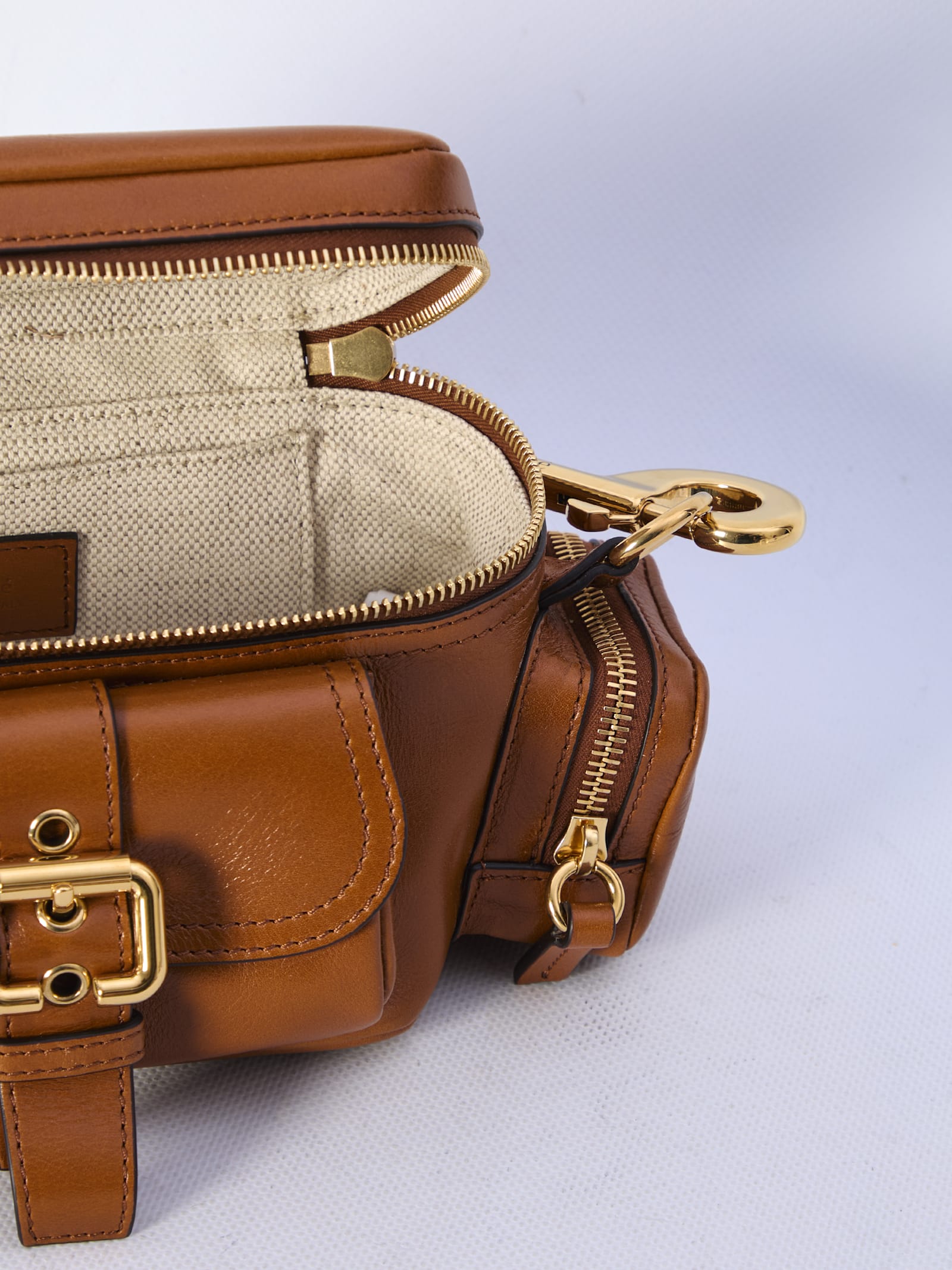 Shop Chloé Small Camera Bag In Brown