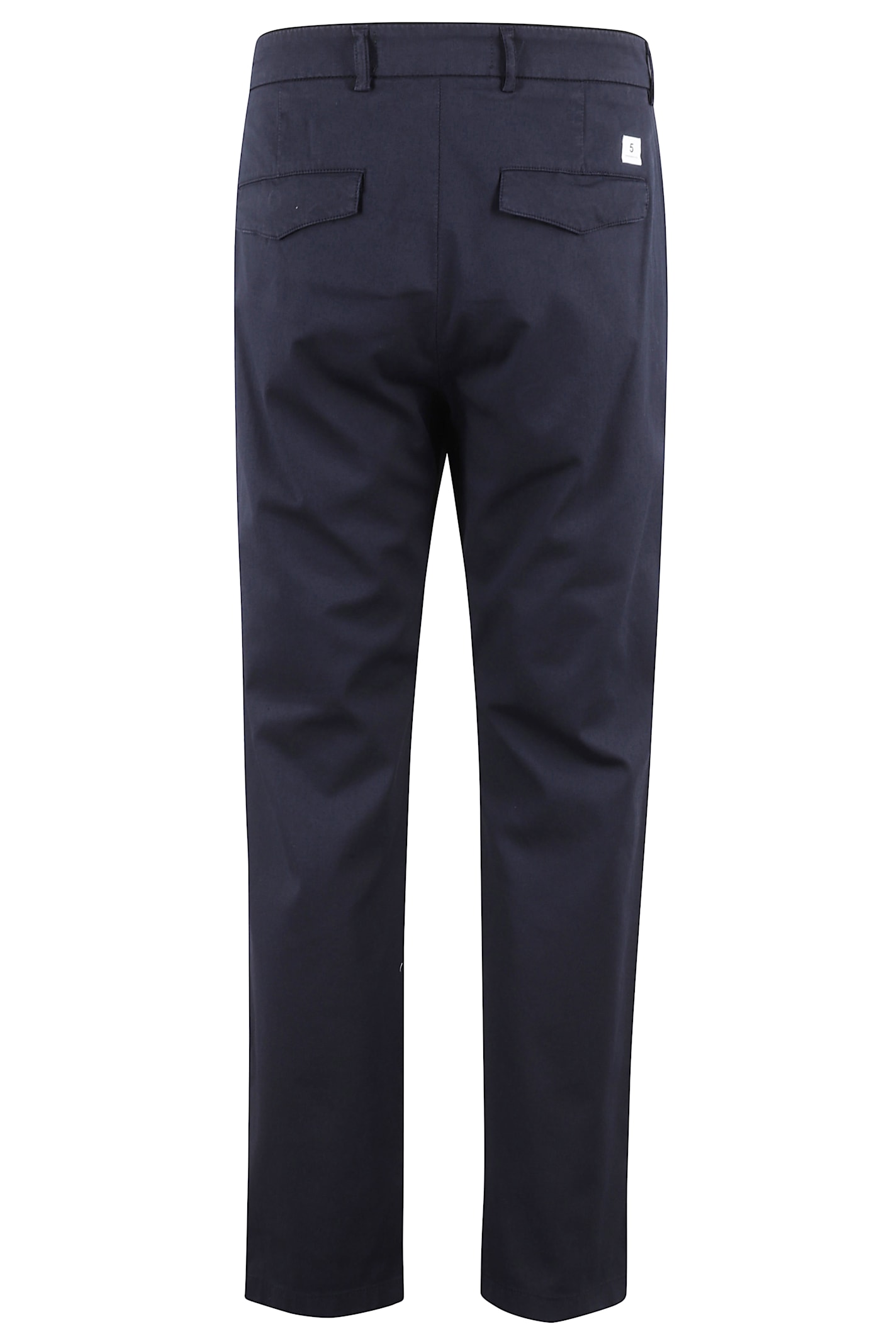 Department Five Prince Chino Slim Crop Piquet In Blu Navy