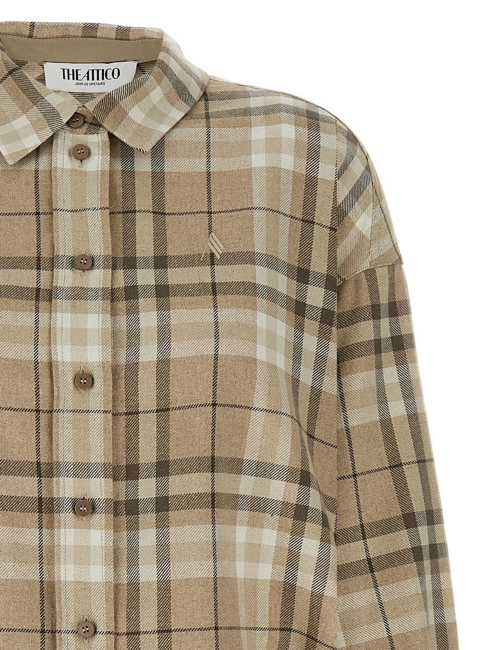 Attico Eliza Shirt In Beige
