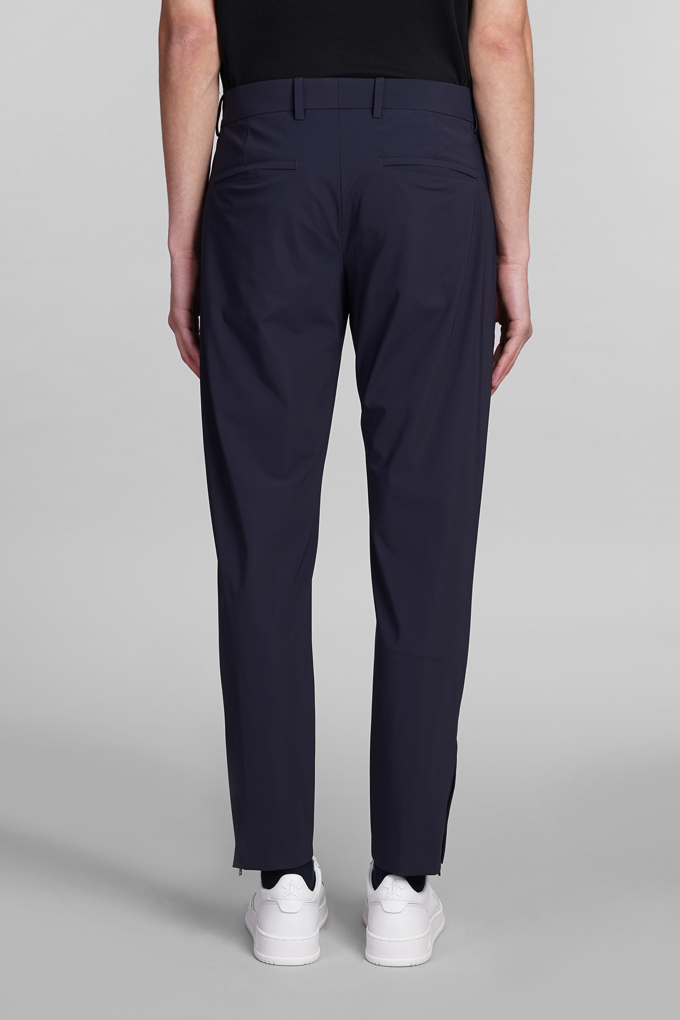 Shop Pt01 Pants In Blue Polyester
