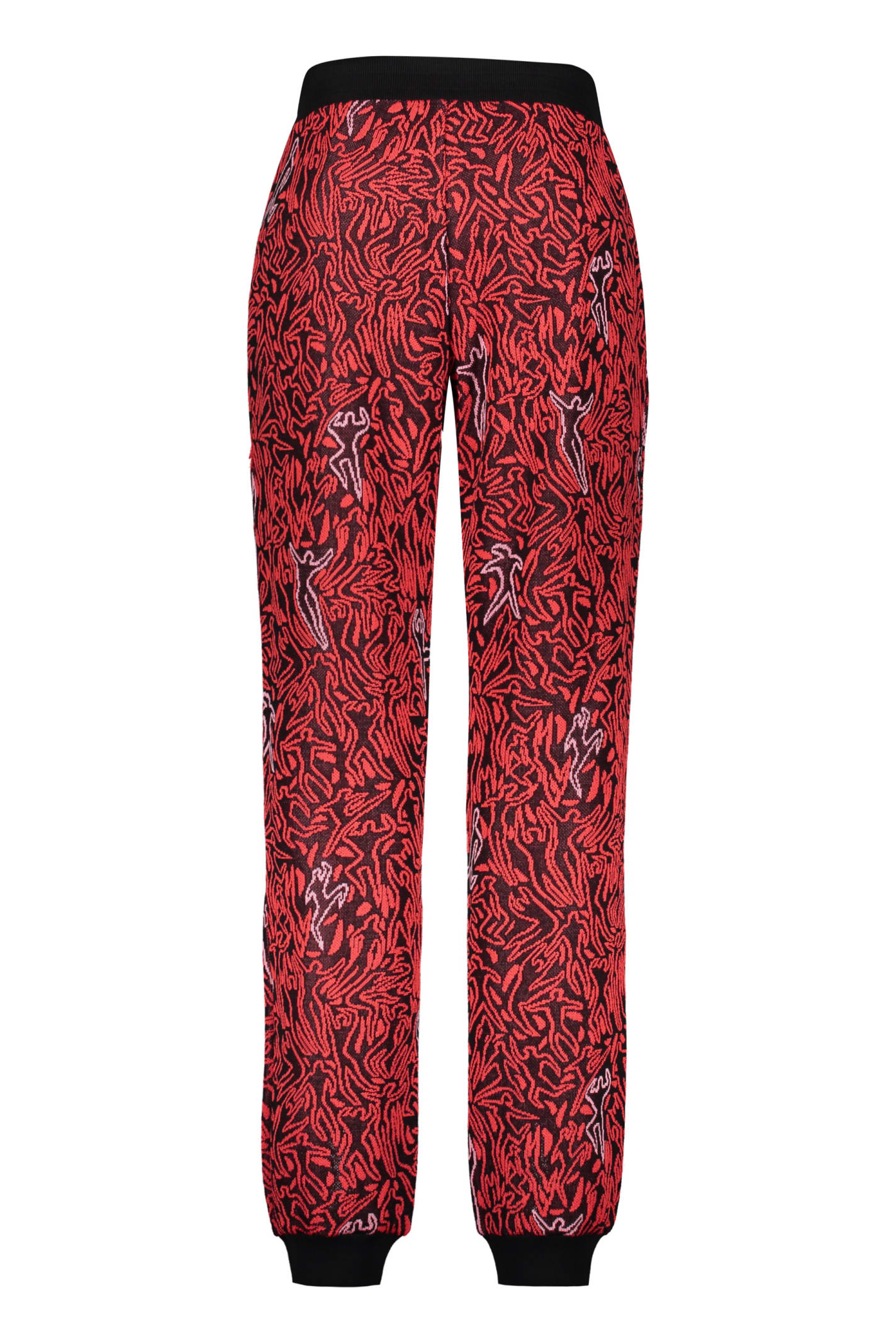 Shop Missoni Knitted Trousers In Red
