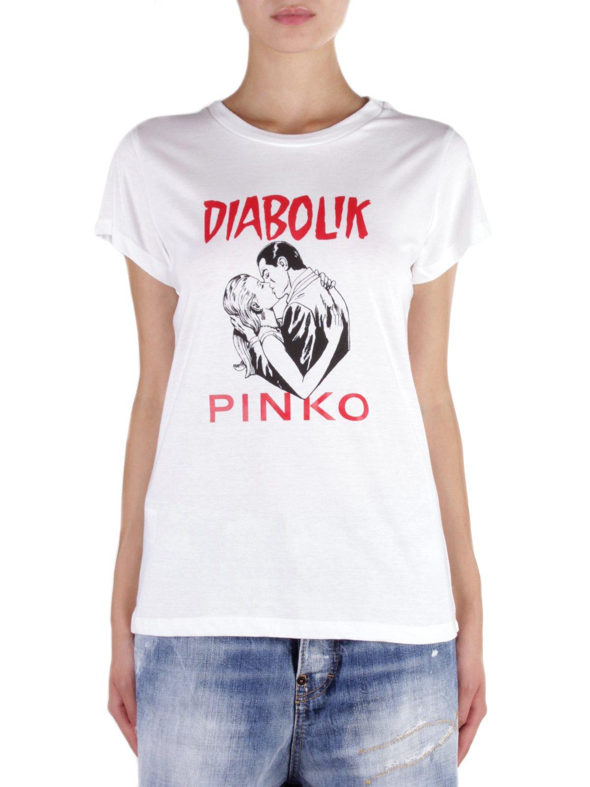 Pinko Logo-printed Crewneck T-shirt