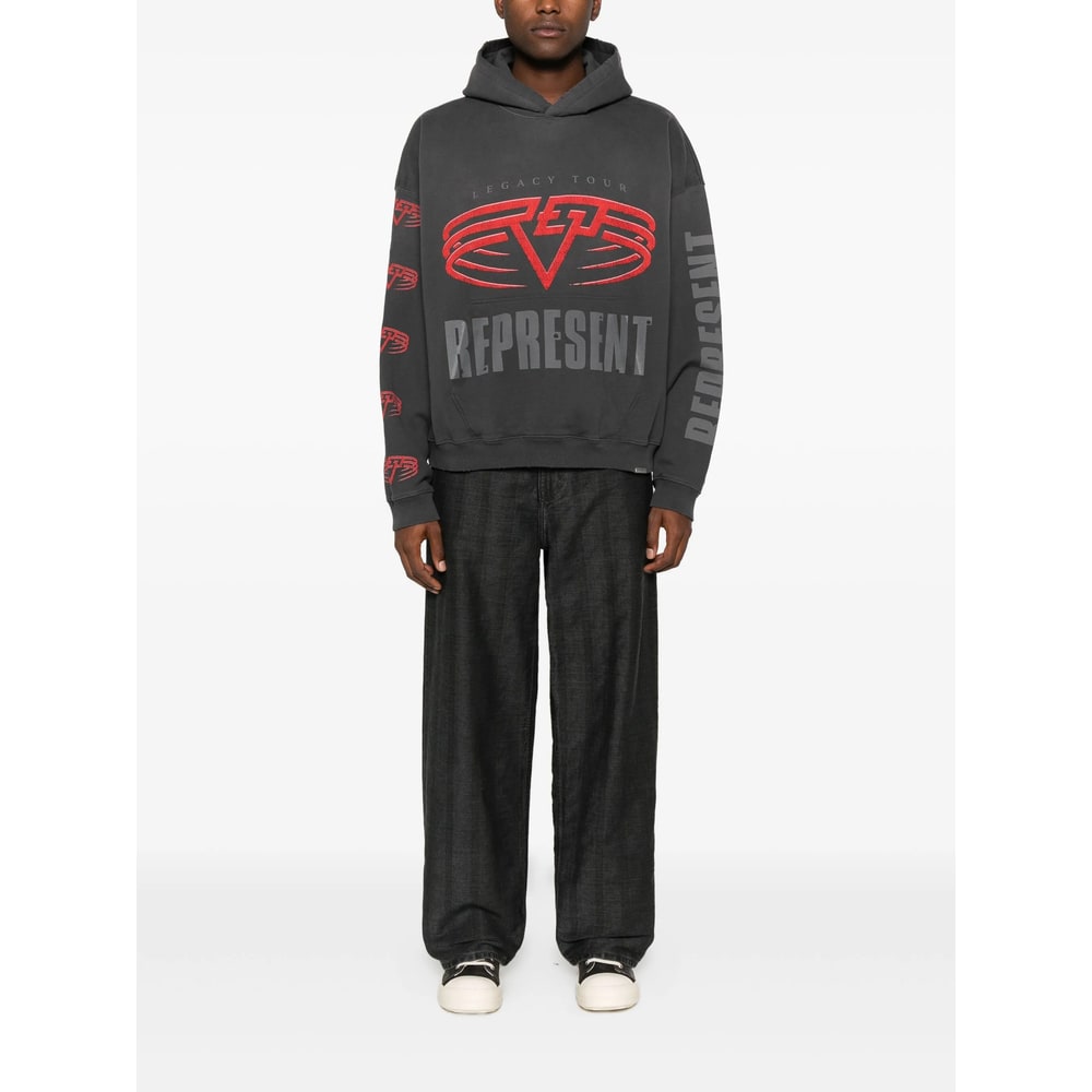 Represent Man Black Knitwear In Gray