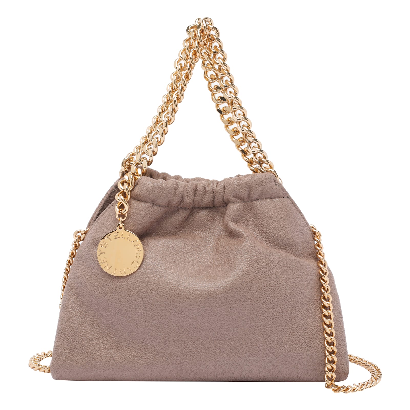 Stella Mccartney Falabella Coulisse Crossbody Bag In Sand