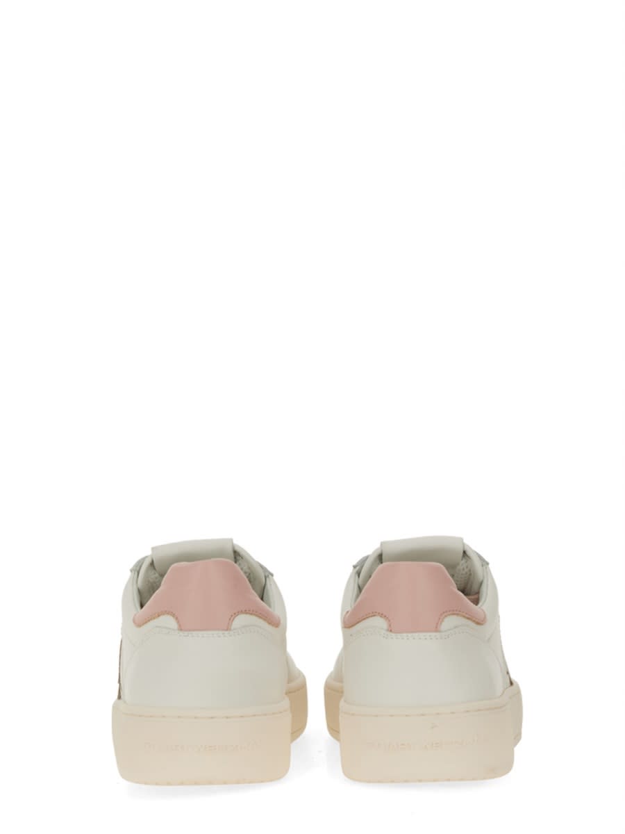 Shop Stuart Weitzman Sneaker With Logo In White