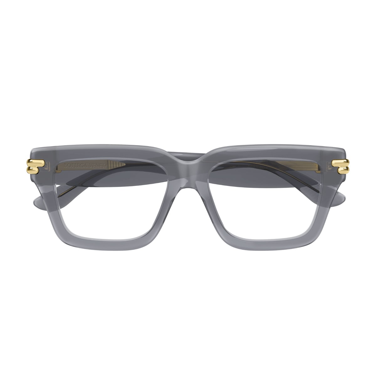 Bottega Veneta Bv1324o Linea Mitre 005 Grey Trasperent Glasses