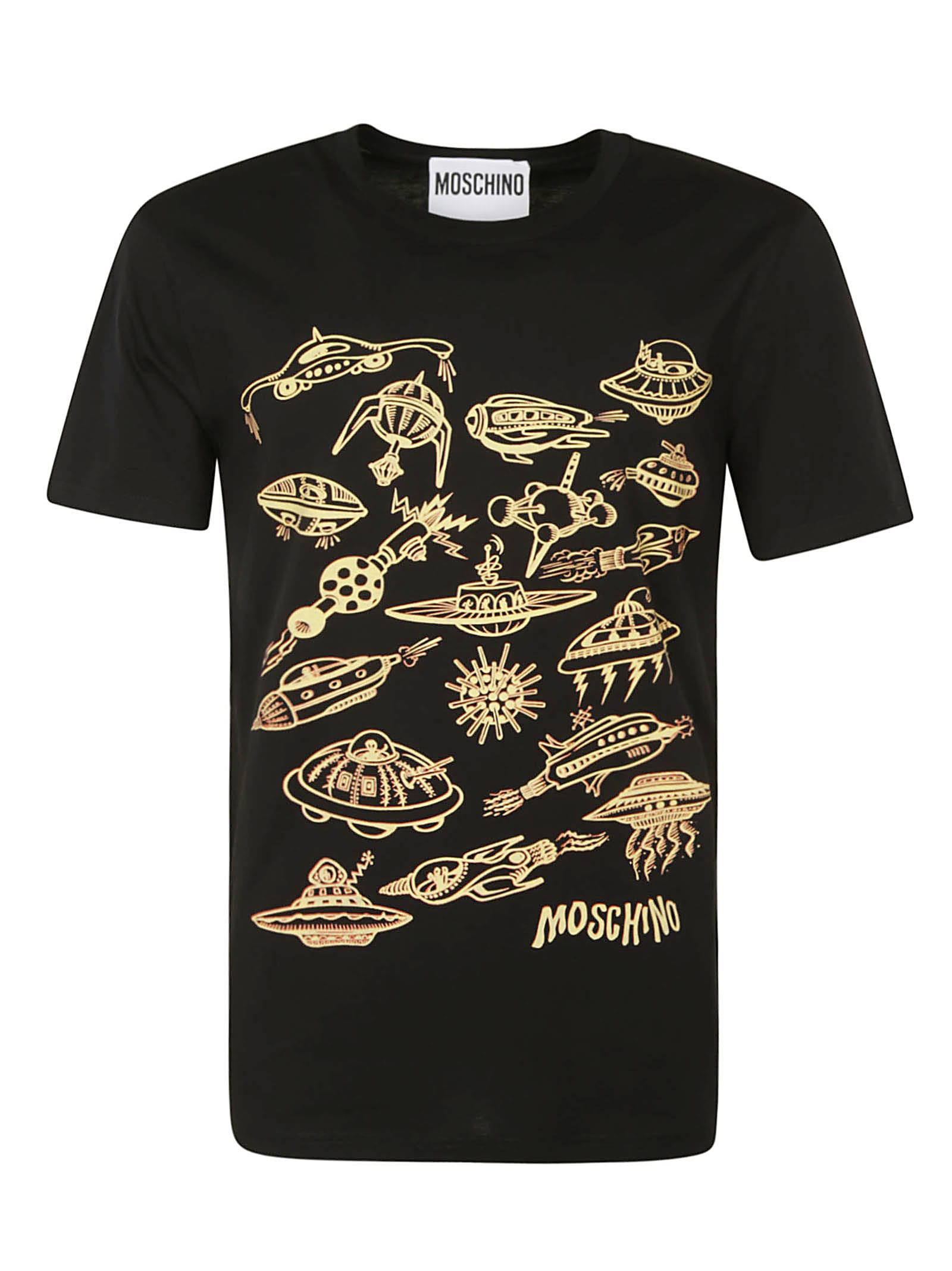 Moschino Alien Logo Print T-shirt