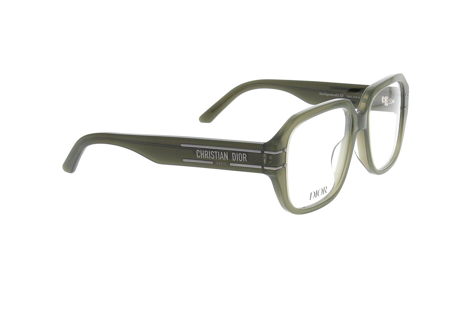 Shop Dior Square Frame Glasses In 5500