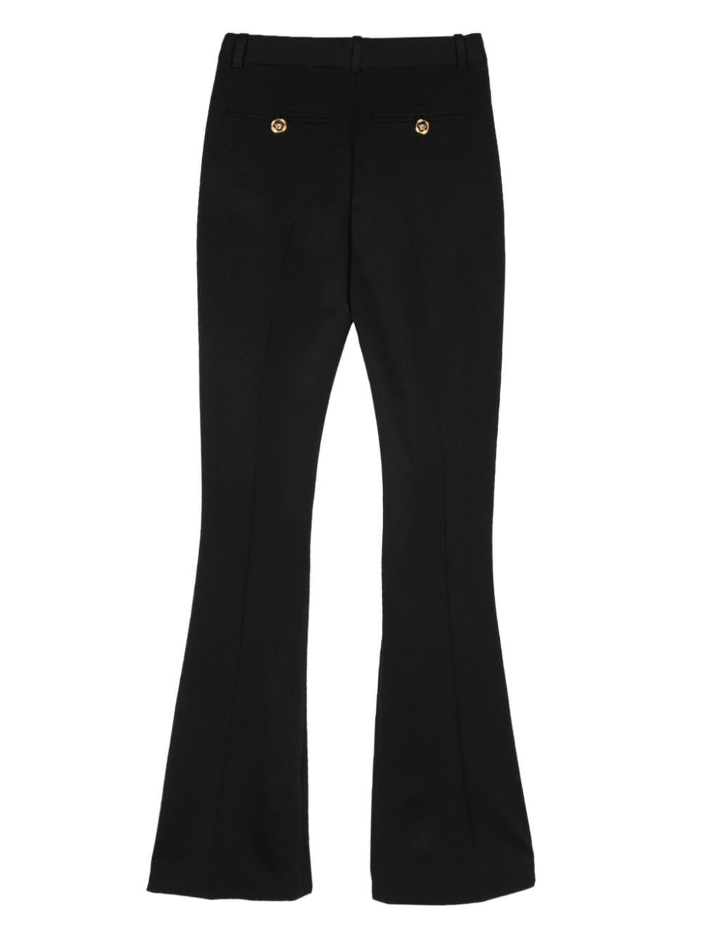 Shop Versace Pant In Stretch Wool In Black