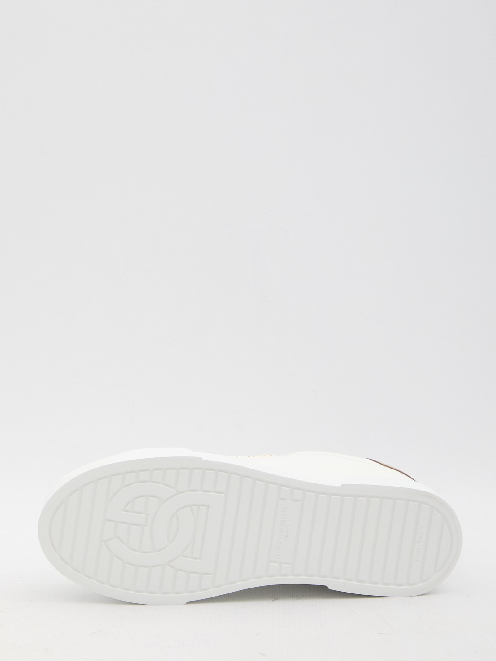 Shop Dolce & Gabbana Portofino Sneakers In White