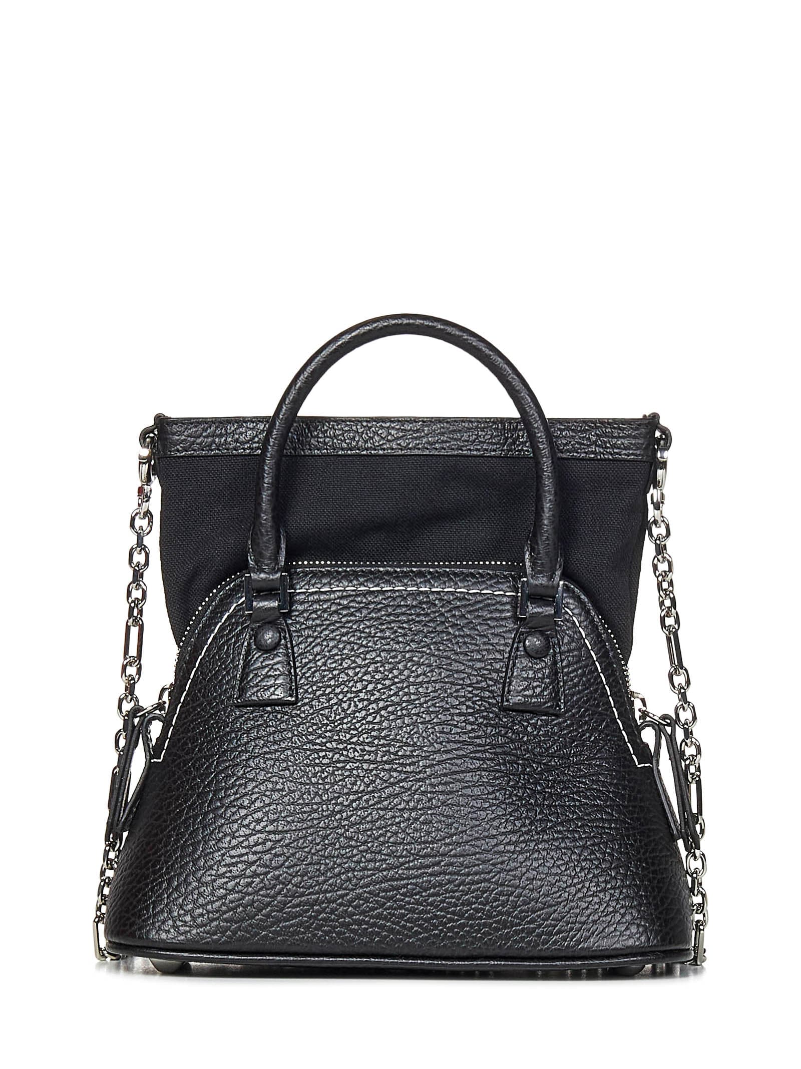 Shop Maison Margiela 5ac Classique Micro Shoulder Bag In Black