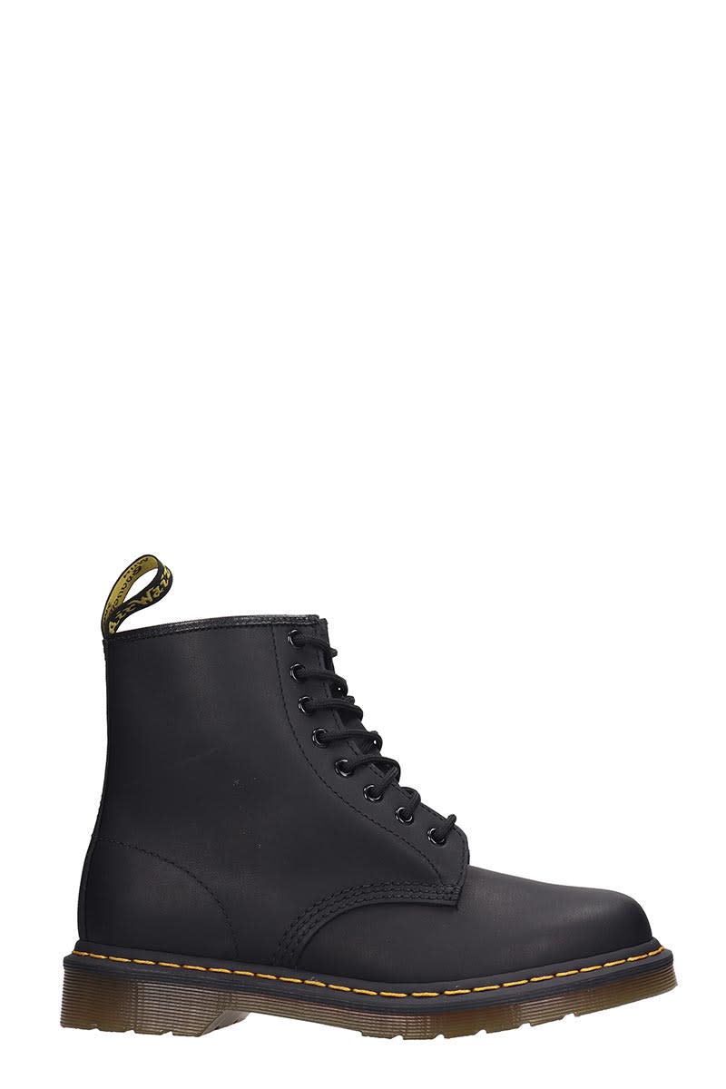 doc martens 1460 black greasy