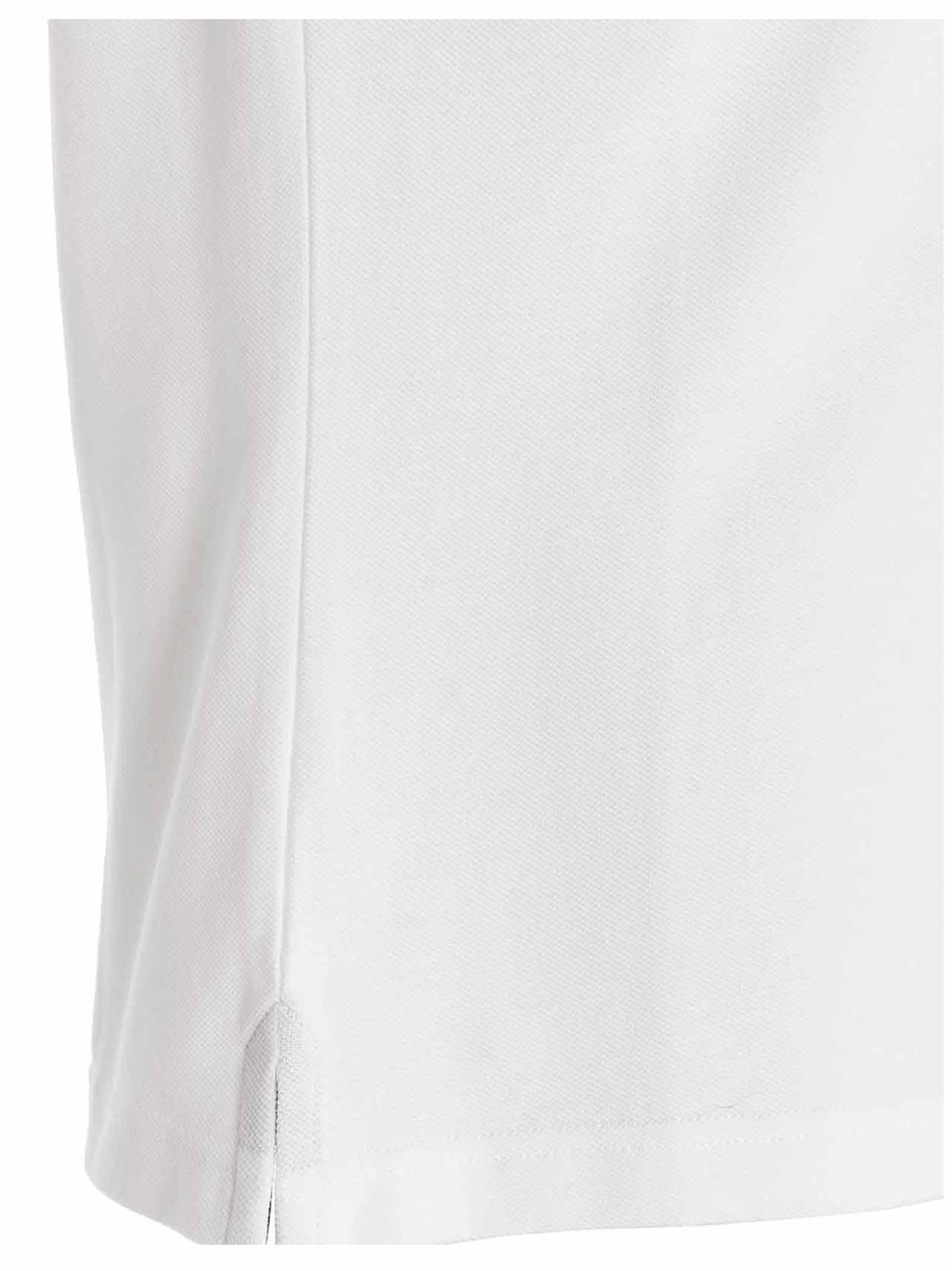 Shop Barbour Tartan Polo Shirt  In White