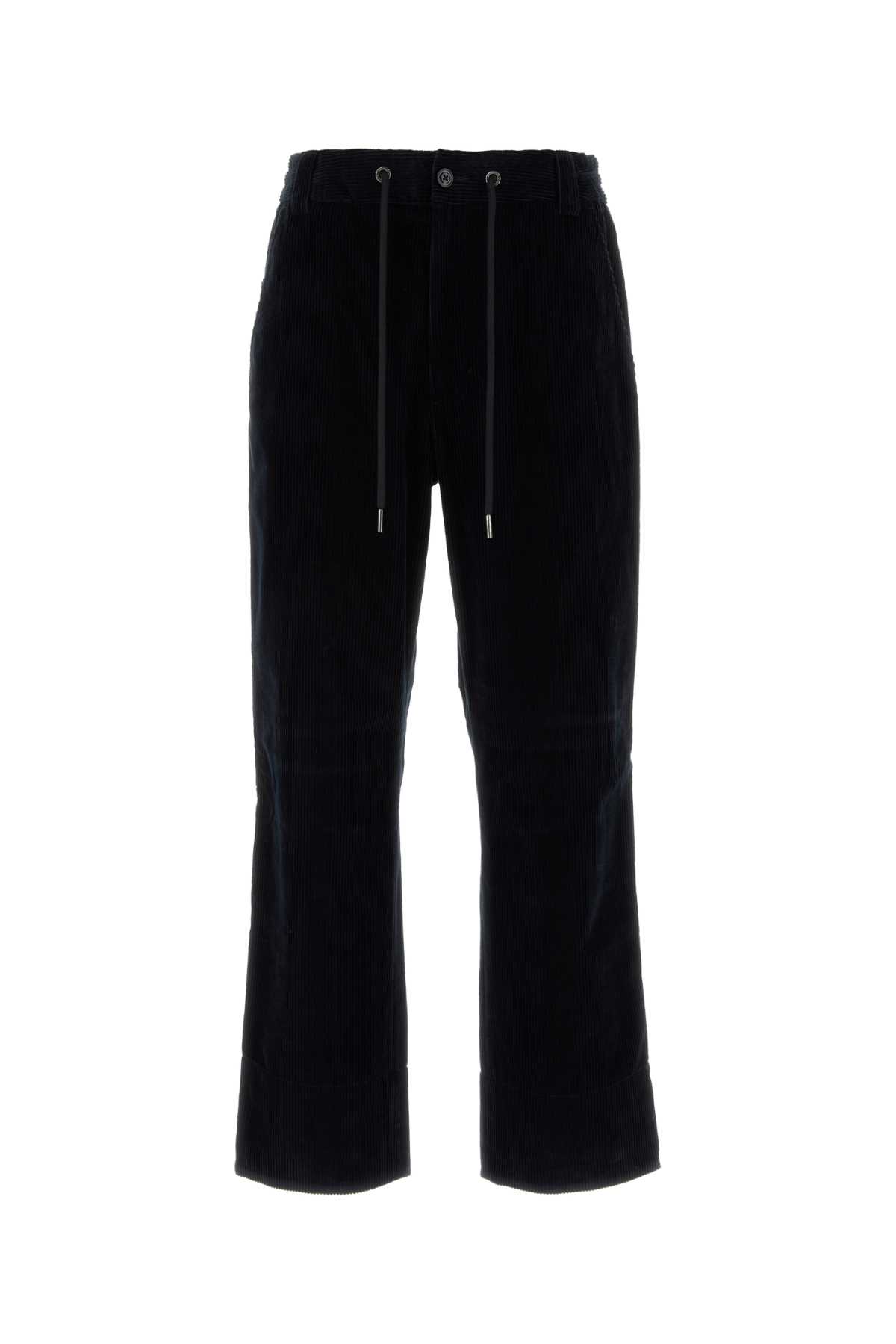 Moncler Navy Blue Corduroy Pant
