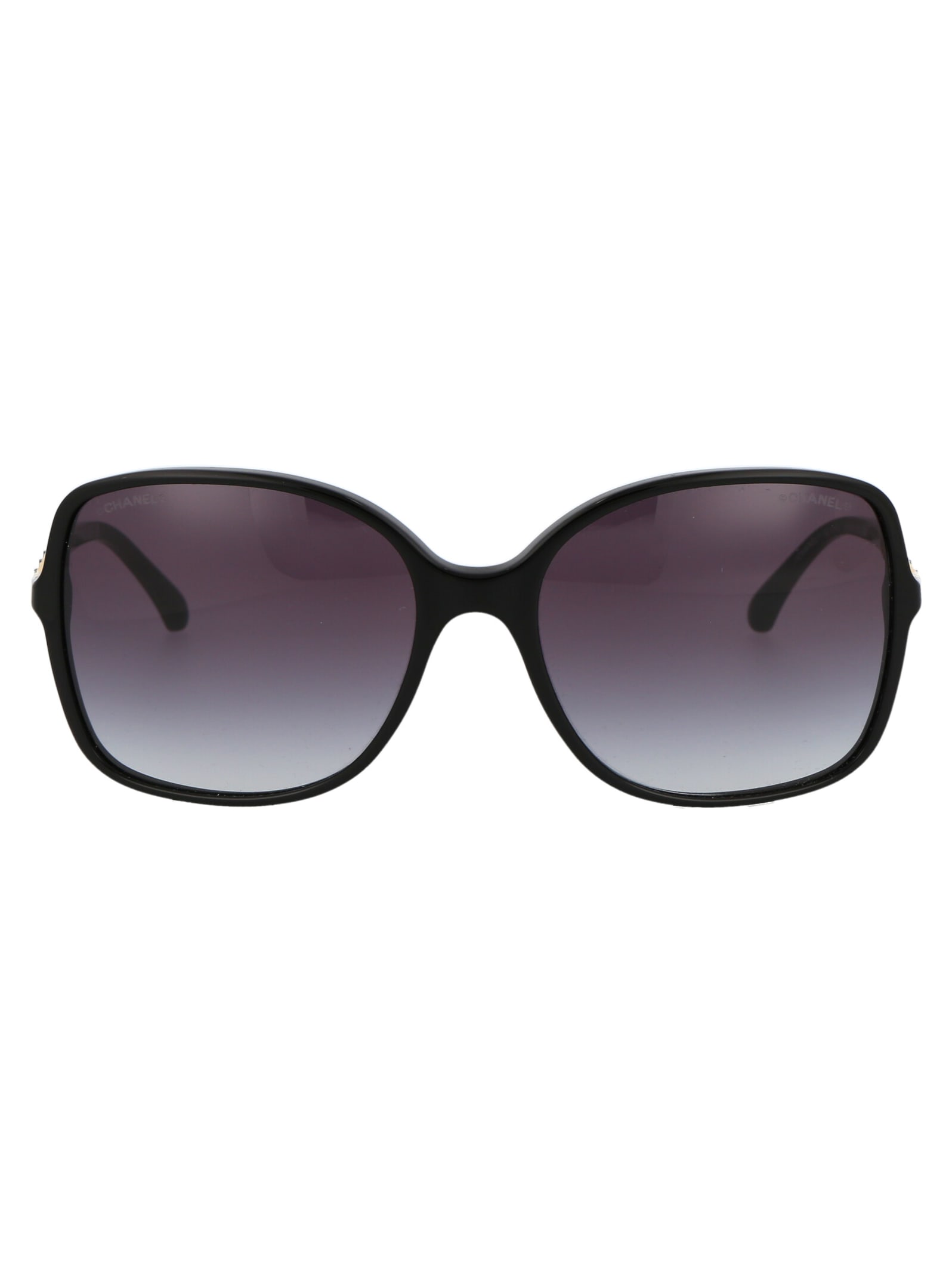 Pre-owned Chanel 0ch5210q Sunglasses In N5013c Black