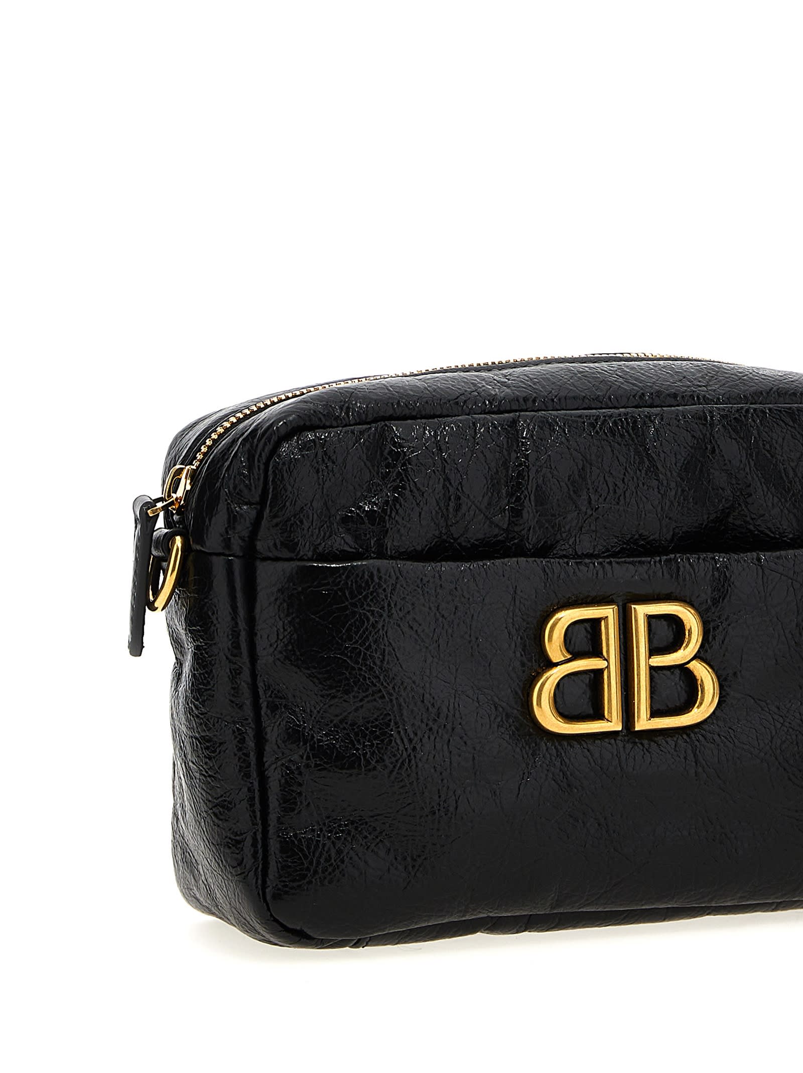 Balenciaga Monaco Camera Bag In Black