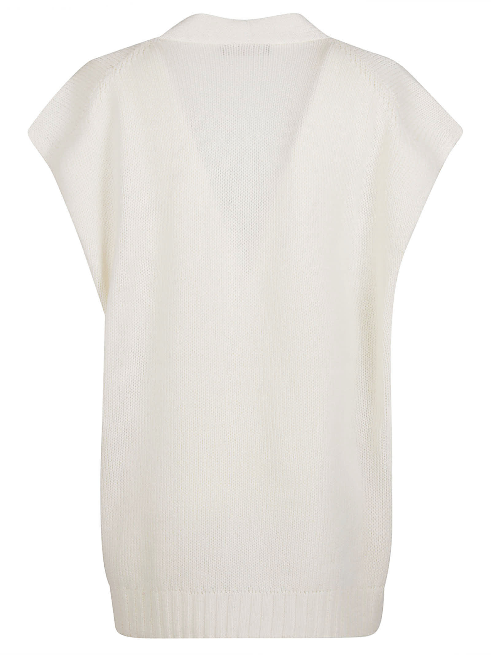 Shop Fabiana Filippi Vest In Bianco