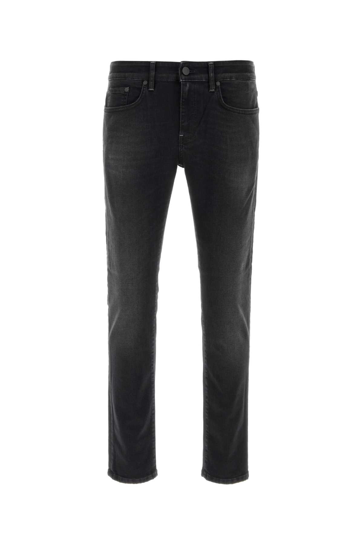 Black Stretch Denim Jeans