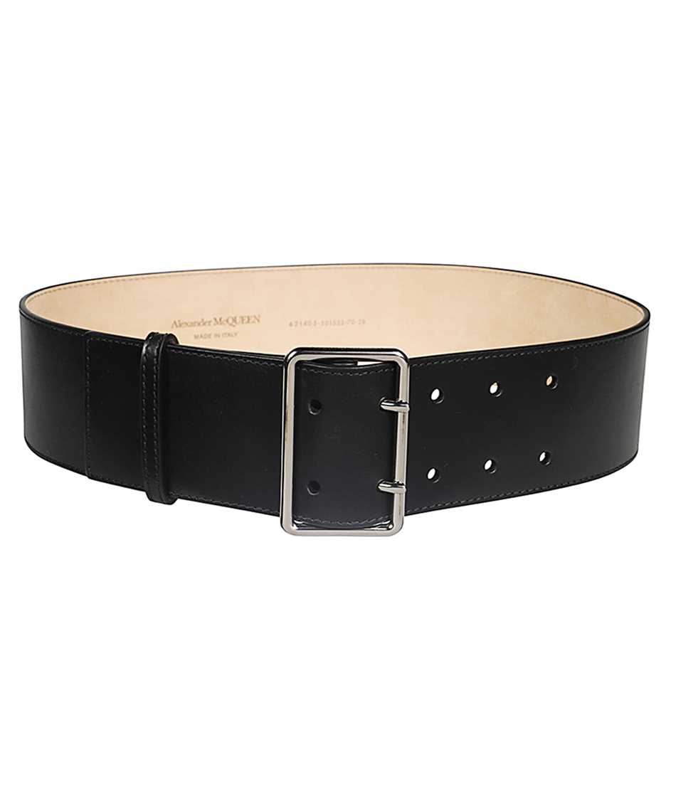 Shop Alexander Mcqueen Leather Belt In Black