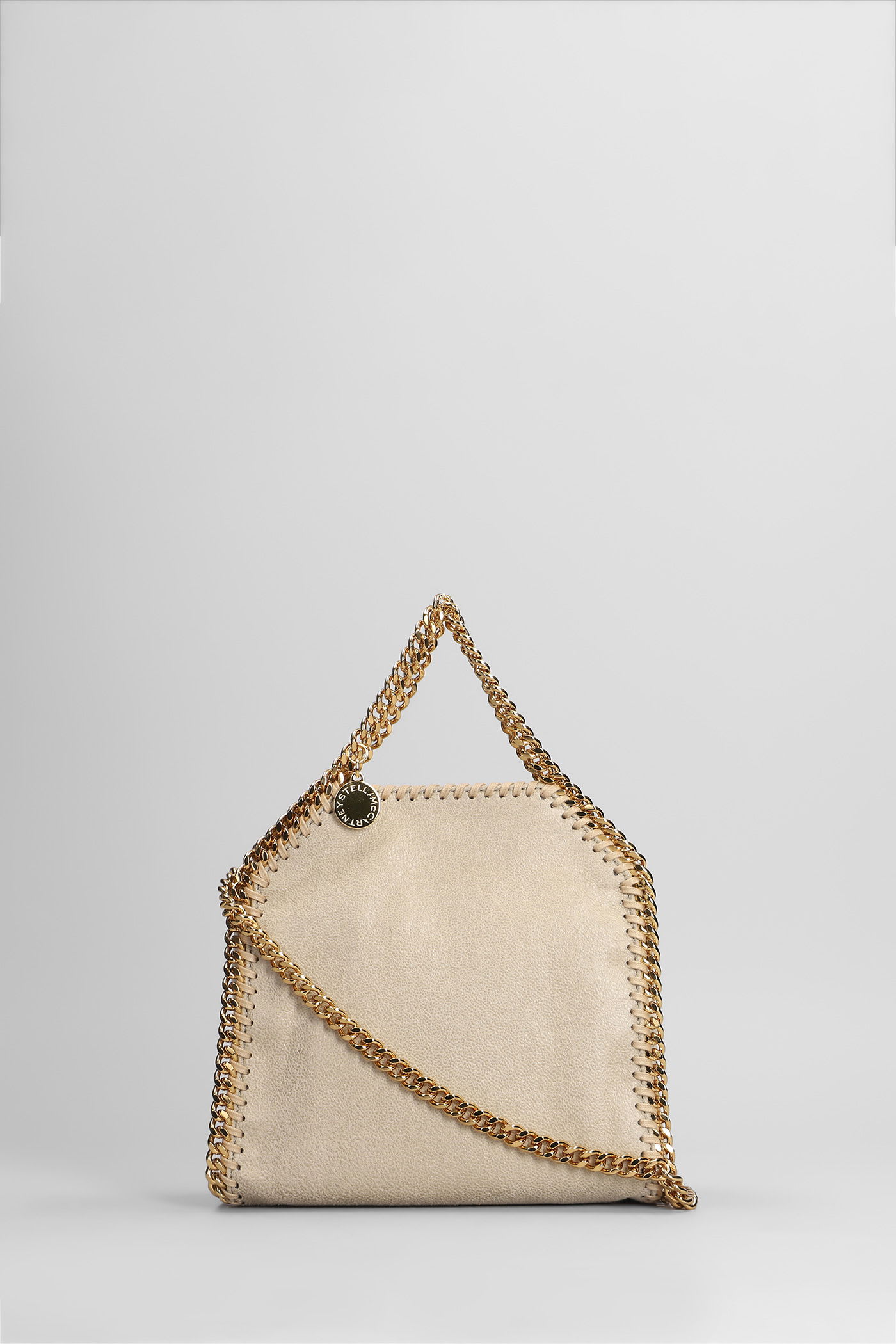 Stella Mccartney Falabella Tote In Beige Polyester In Sand