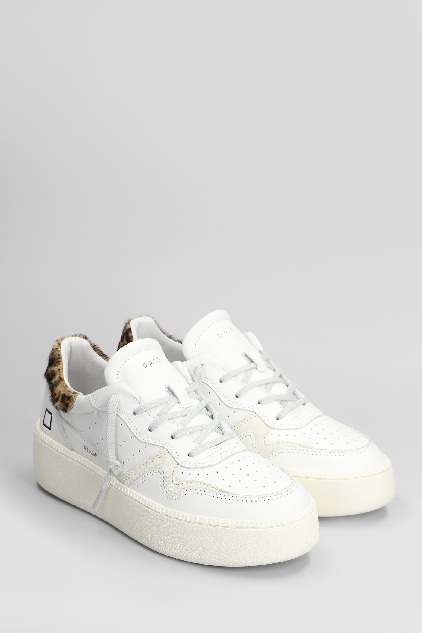 Shop Date Step Sneakers In White Leather