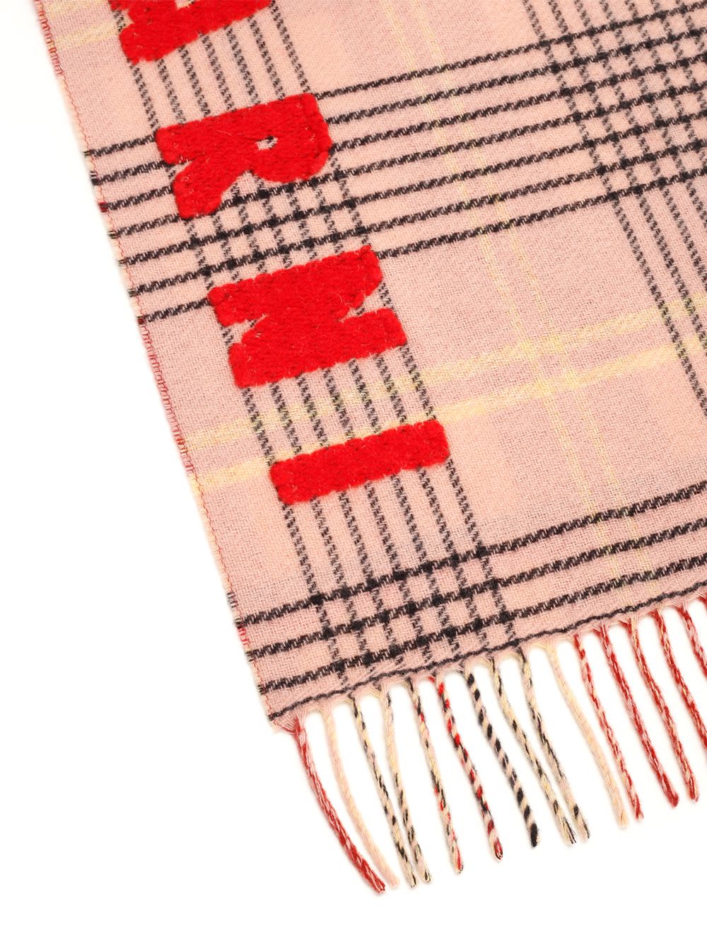 Shop Marni Wool Long Scarf In Multicolor