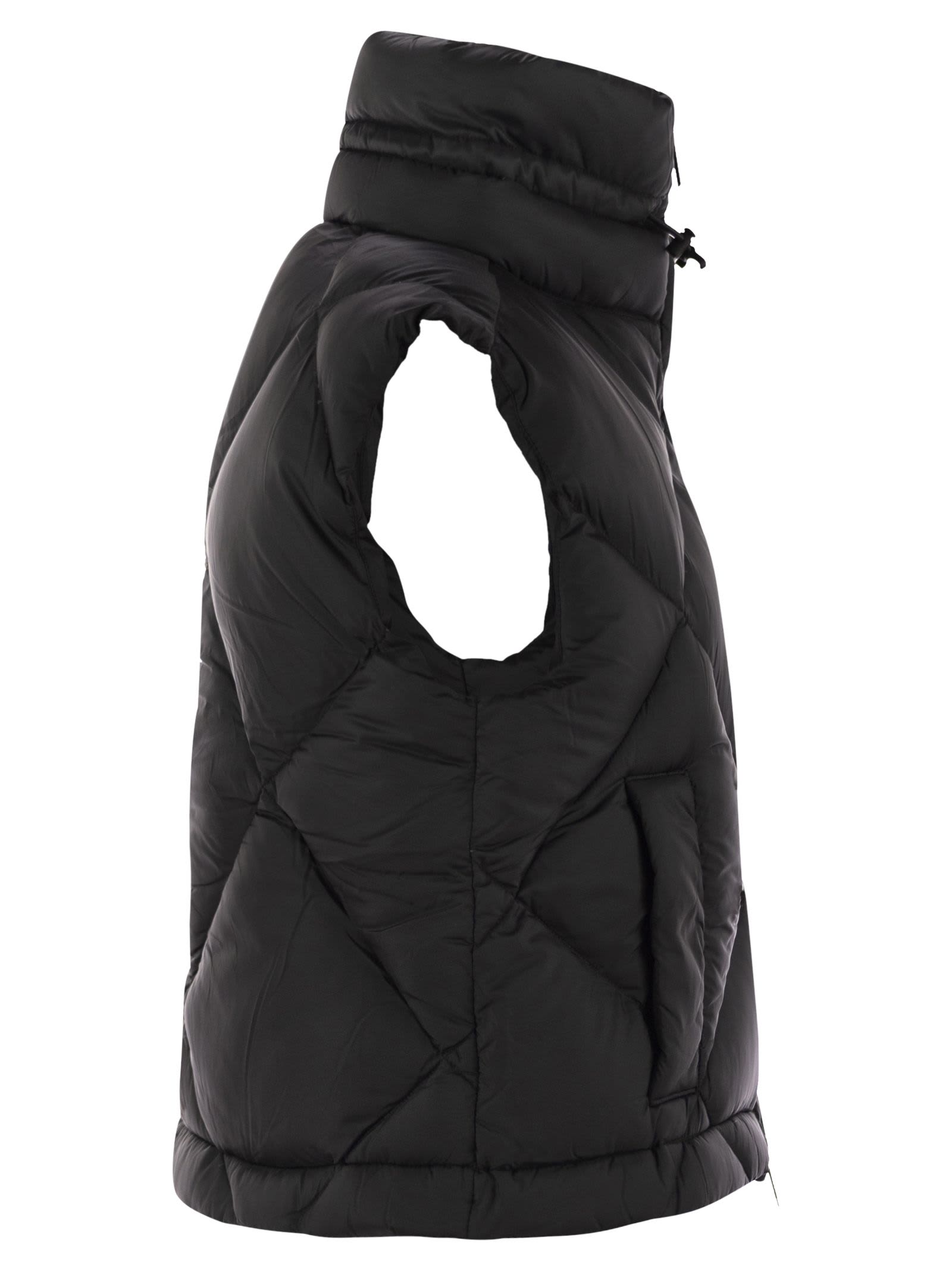 K-way Will Super Light Thermo Heavy Waistcoat In Black