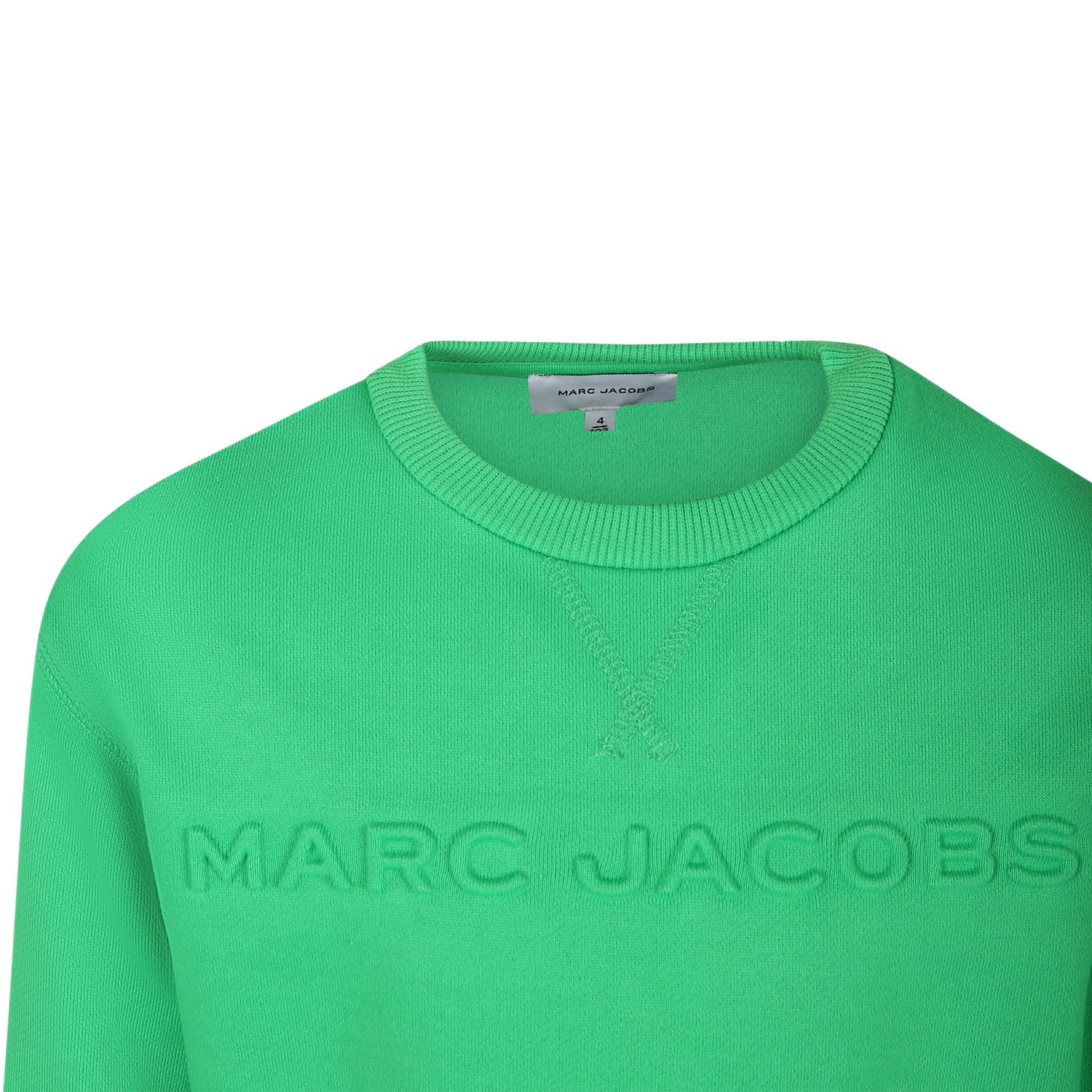 Shop Marc Jacobs Green Sweatshirt For Kids With Logo In Verde