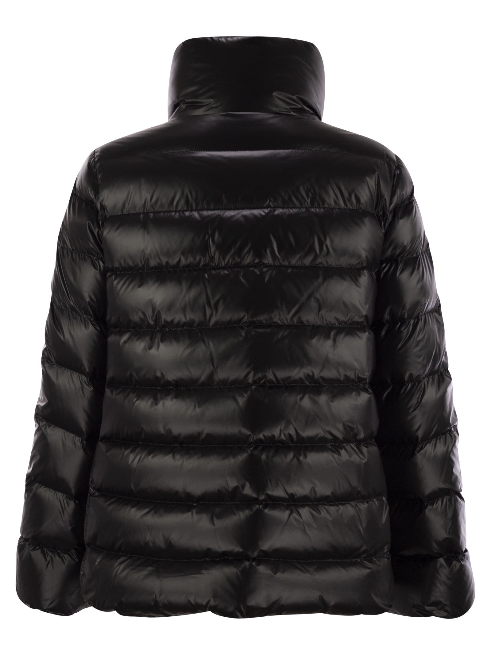 Fay Cape In Black Lightweight Nylon In Black