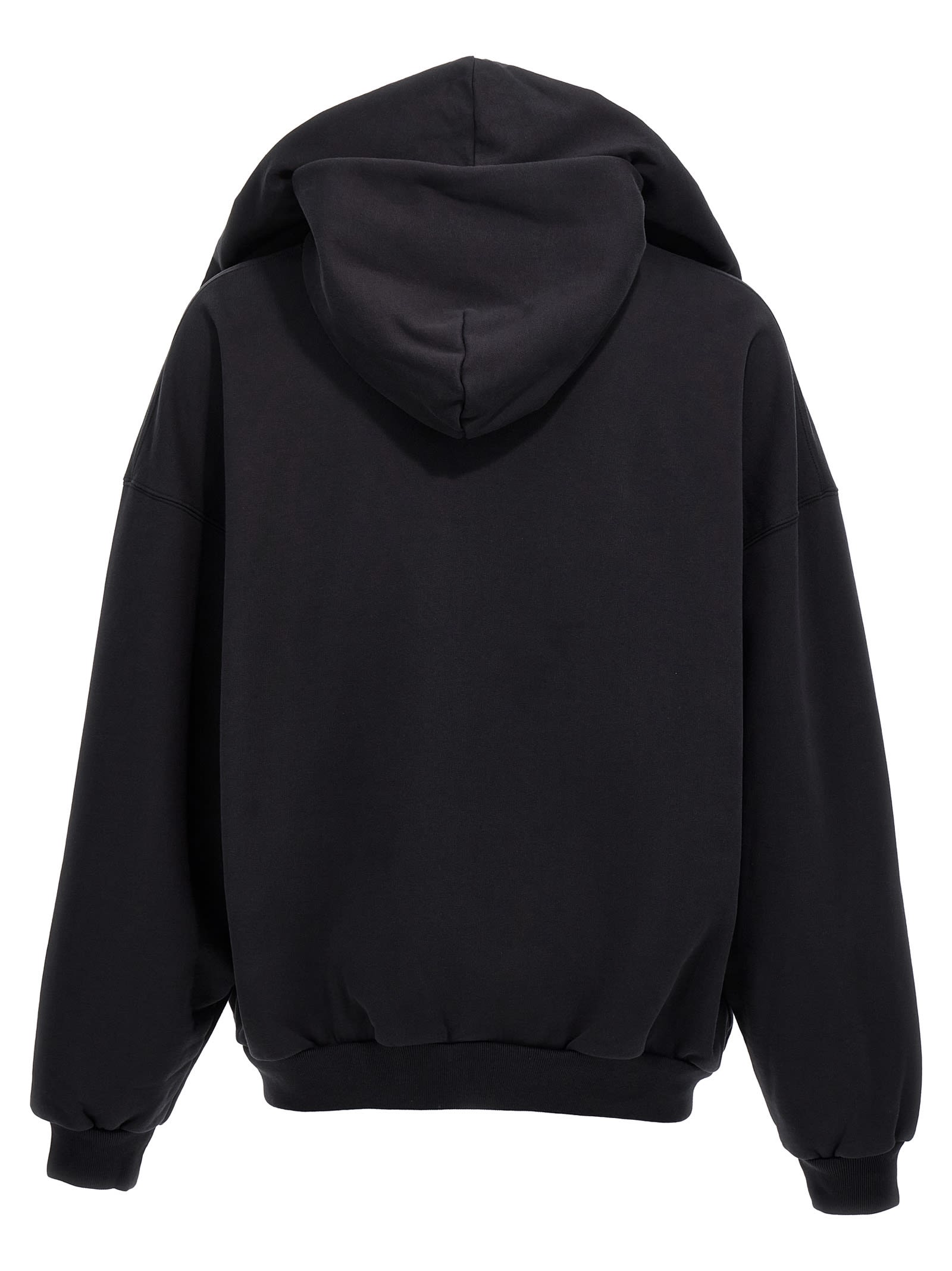 Shop Balenciaga Incognito Hoodie In Black