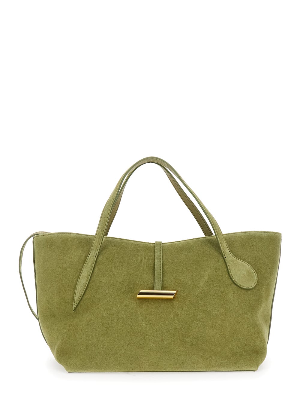 Little Liffner Petite Penne Tote Gold Hardware In Sand