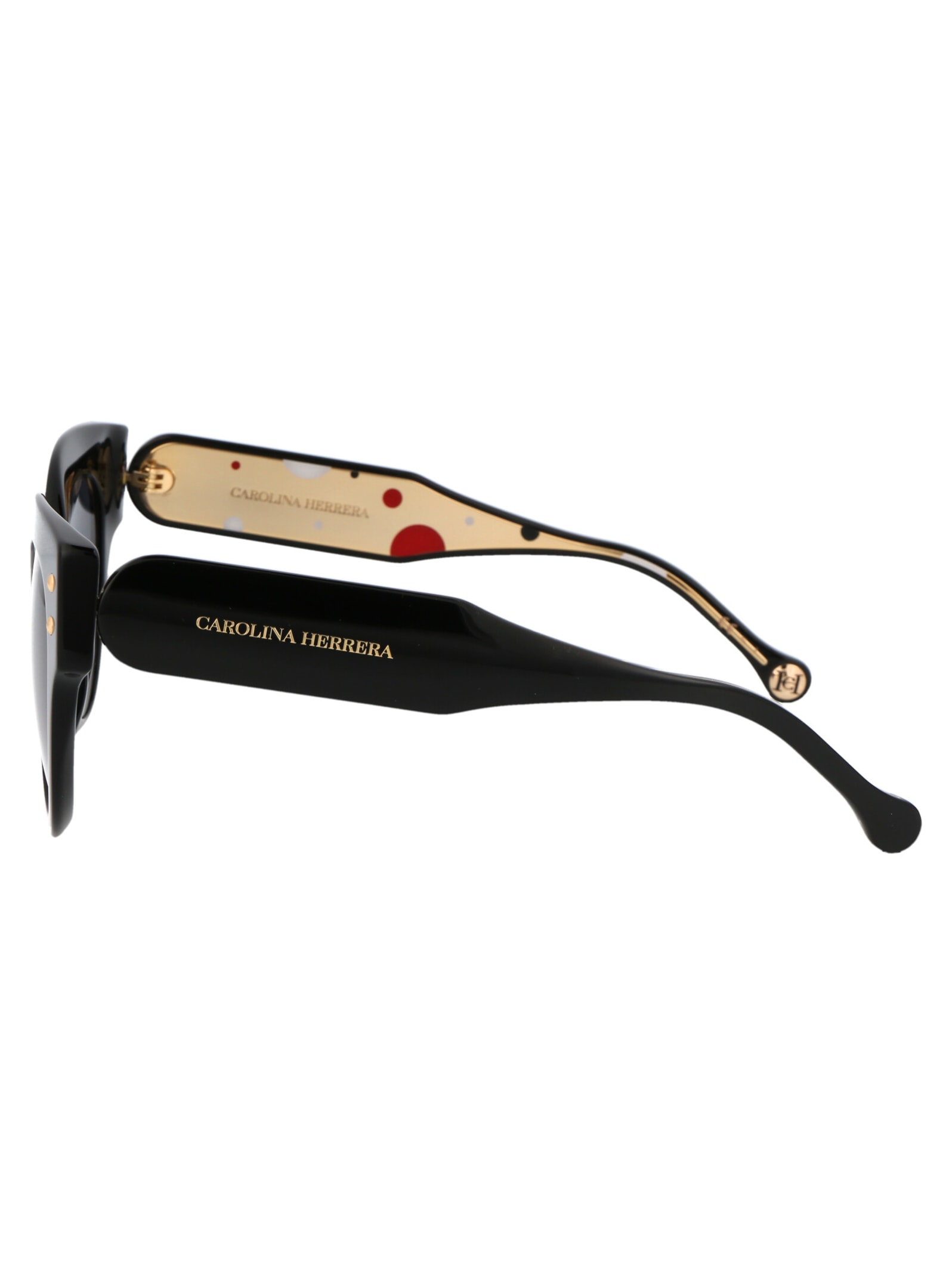 Shop Carolina Herrera Ch 0008/s Sunglasses In 8079o Black