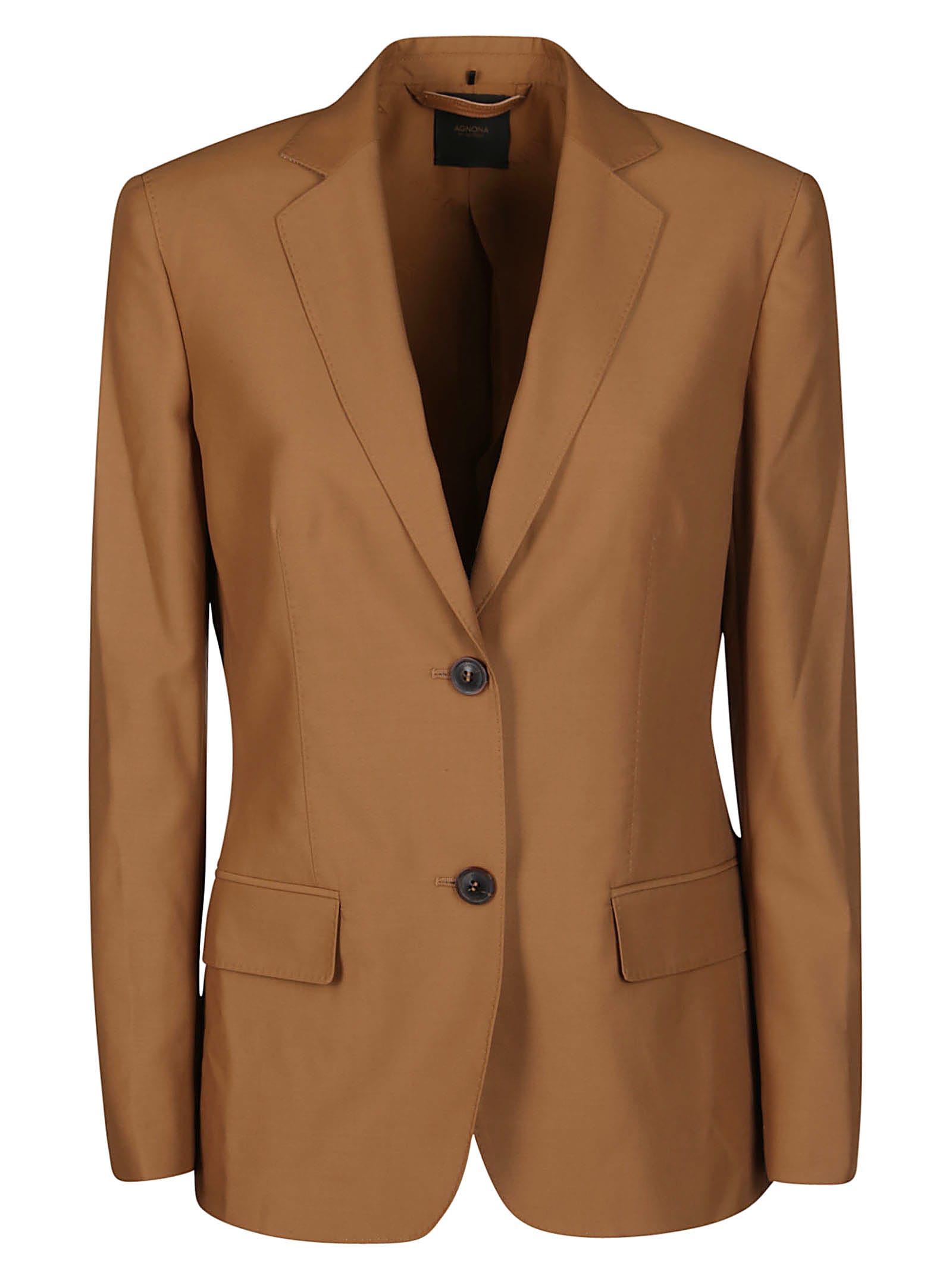 AGNONA SINGLE-BREASTED FITTED BLAZER,11218239