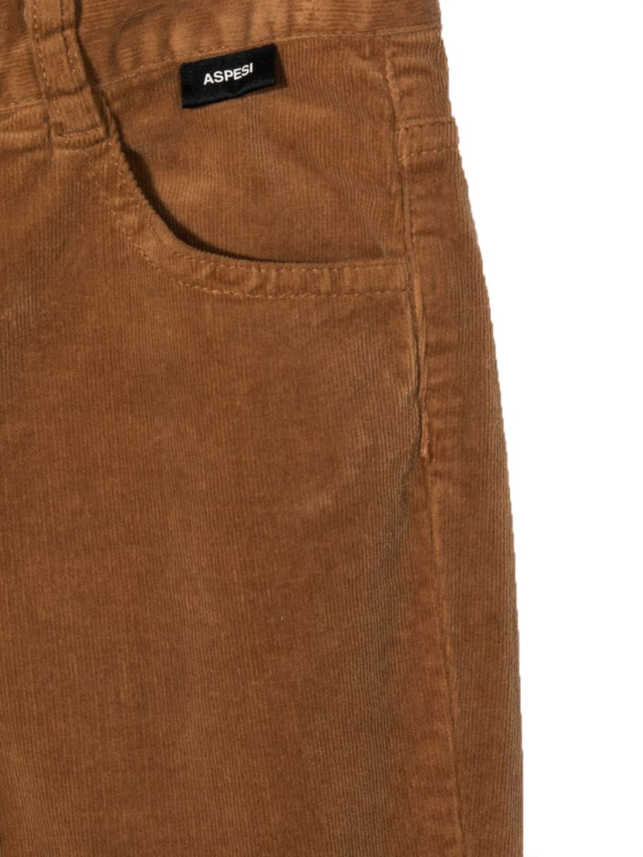 Aspesi Wide Bottom Pants In Brown