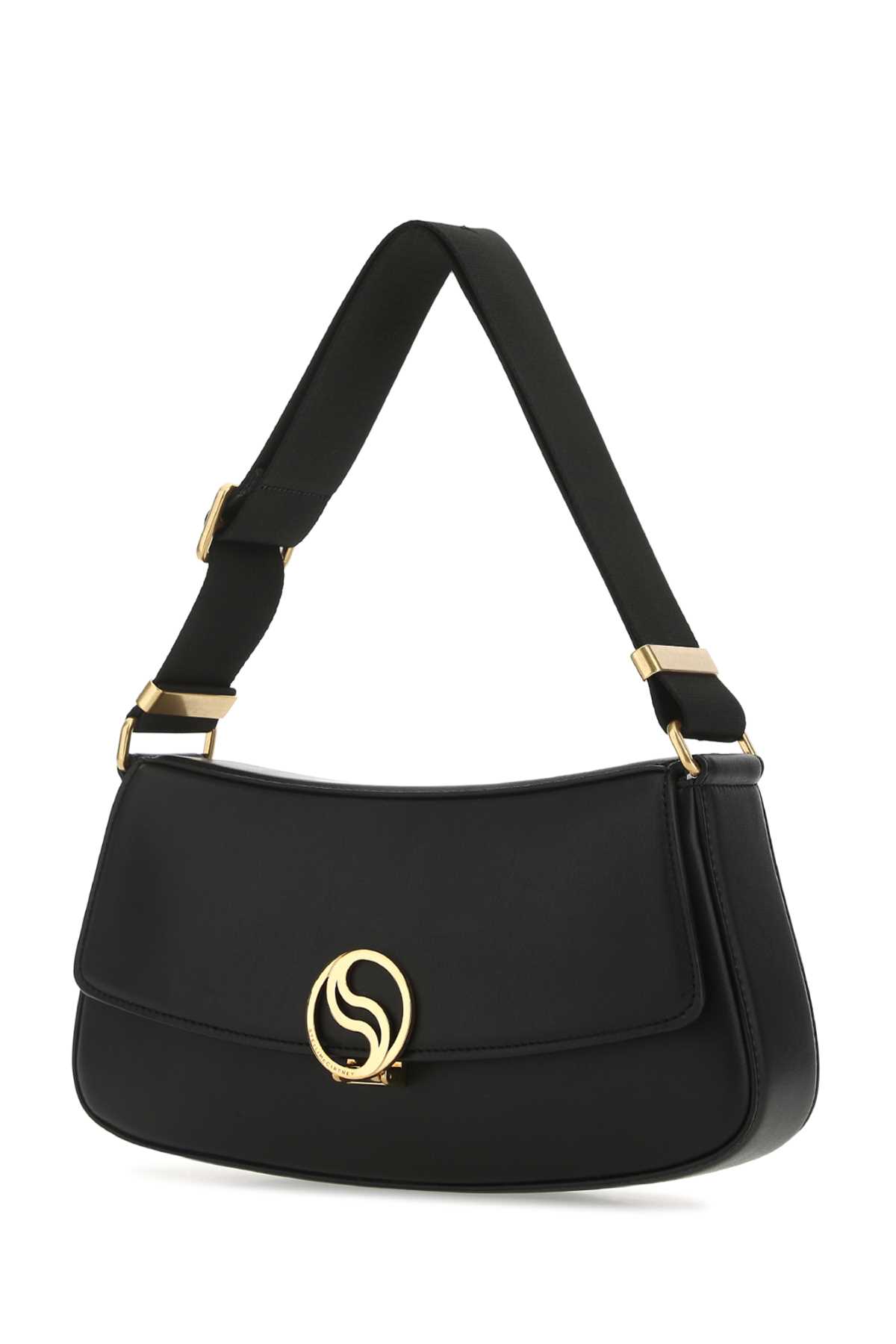 Shop Stella Mccartney Black Alter Mat Shoulder Bag In 1000