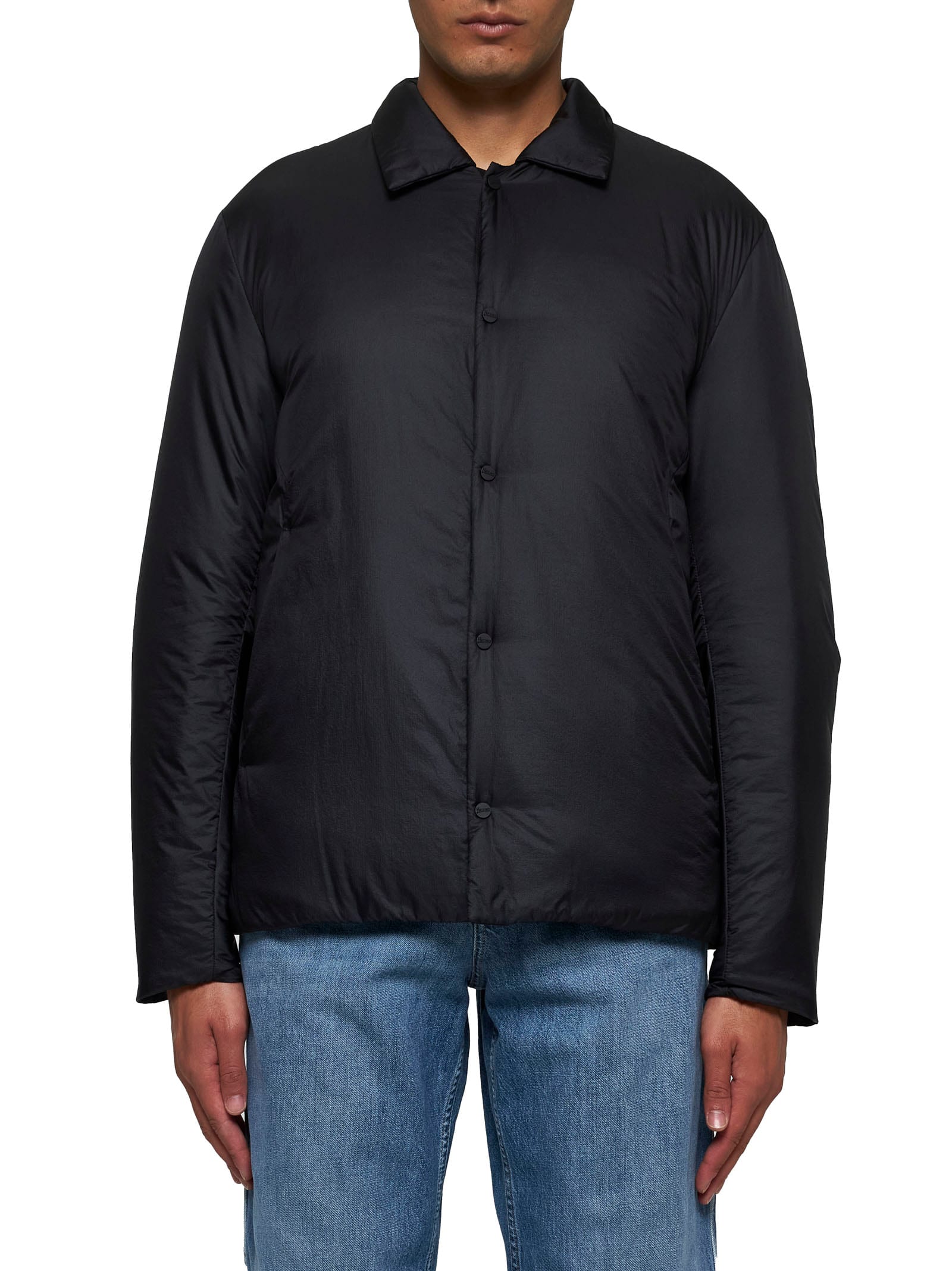 Shop Herno Down Jacket In Black