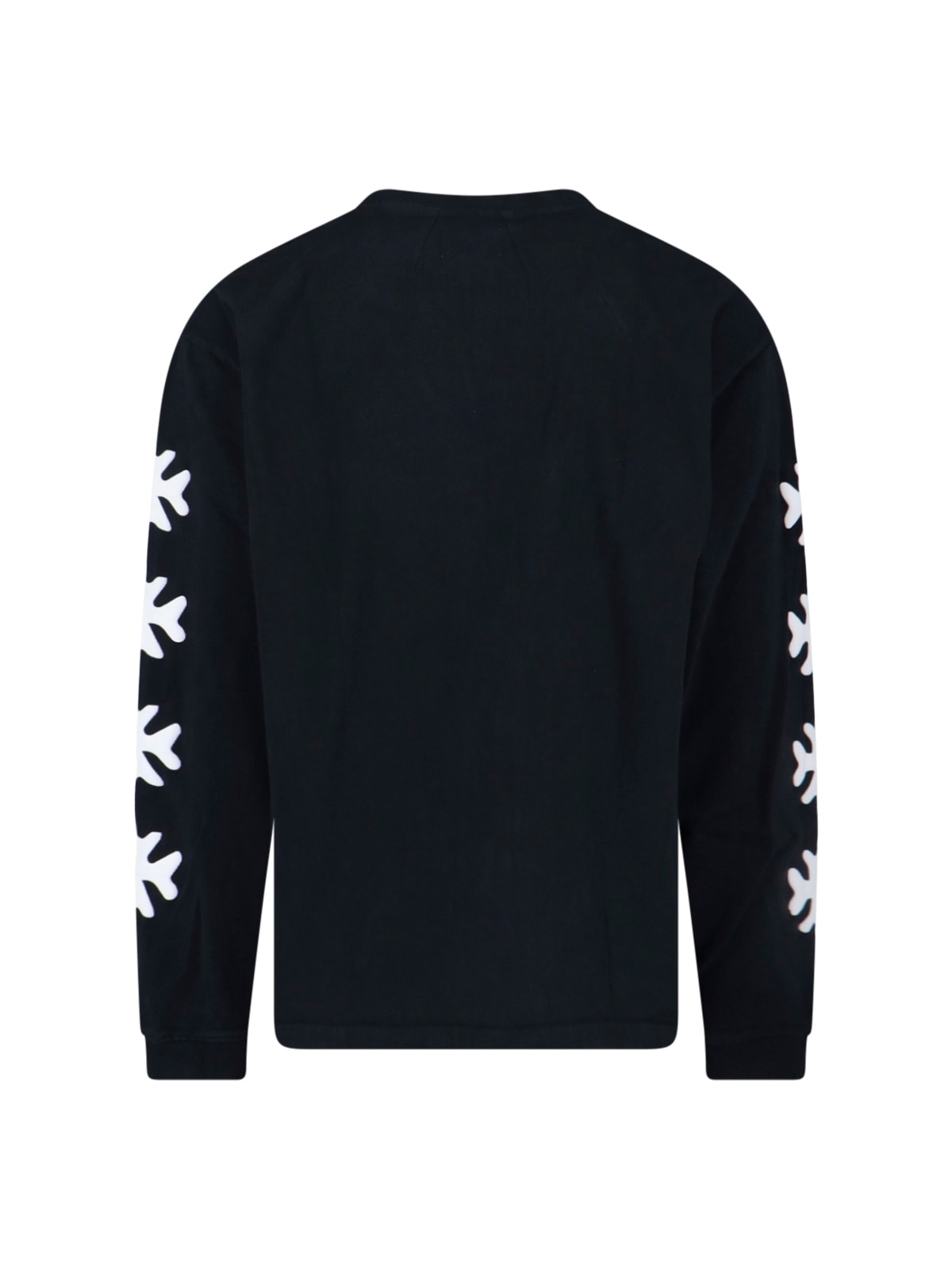 Rhude Notting Hill Eagle Vintage Black Long Sleeve T-shirt In Blue
