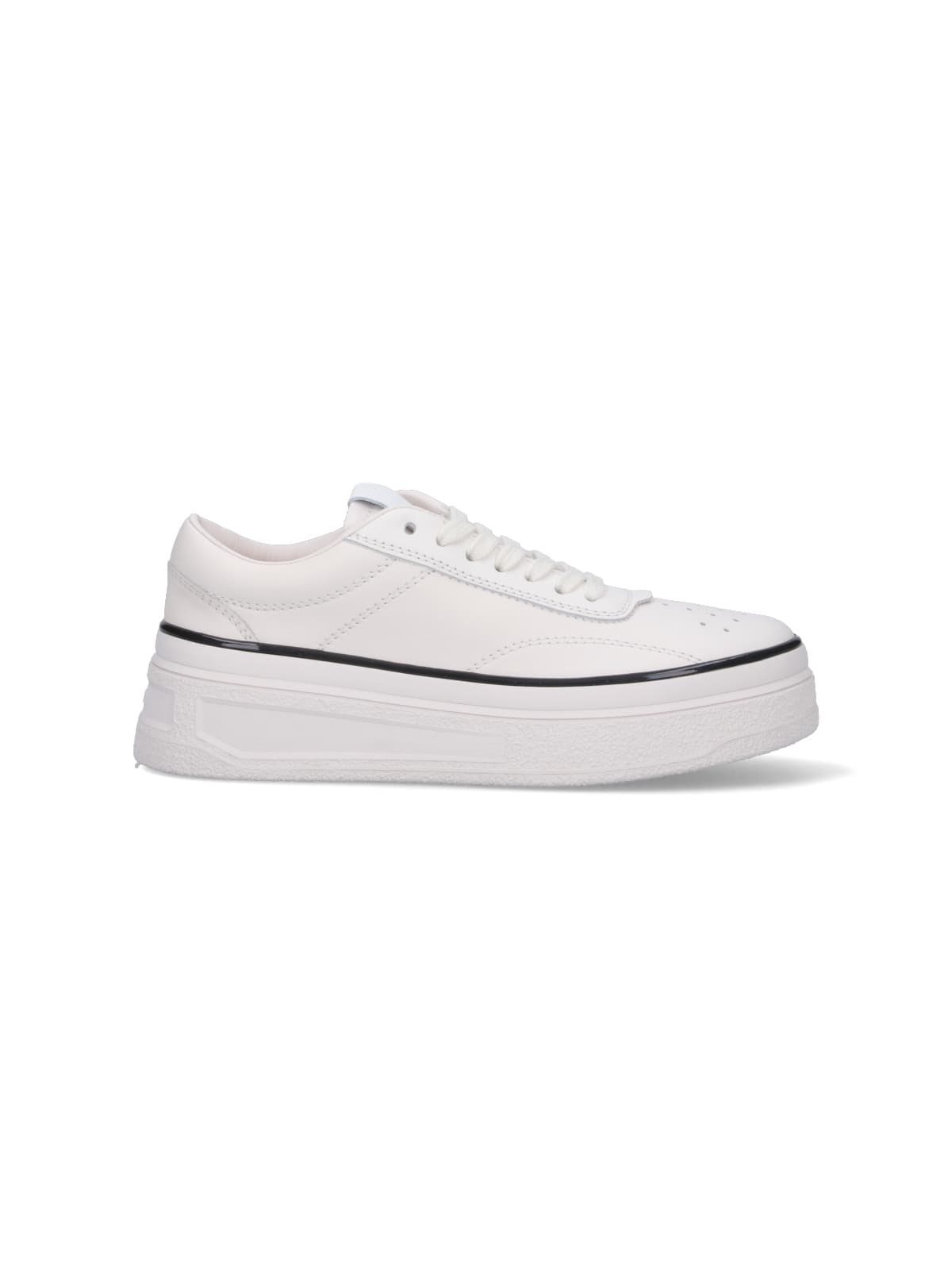 Shop Jil Sander Low-top Sneakers In White