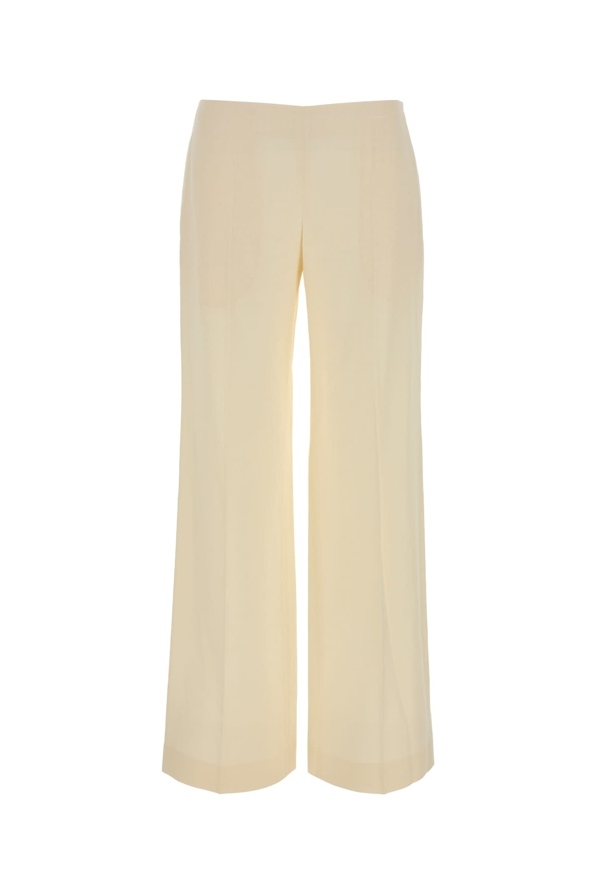 The Row Long Wide Leg Trousers In Neutral
