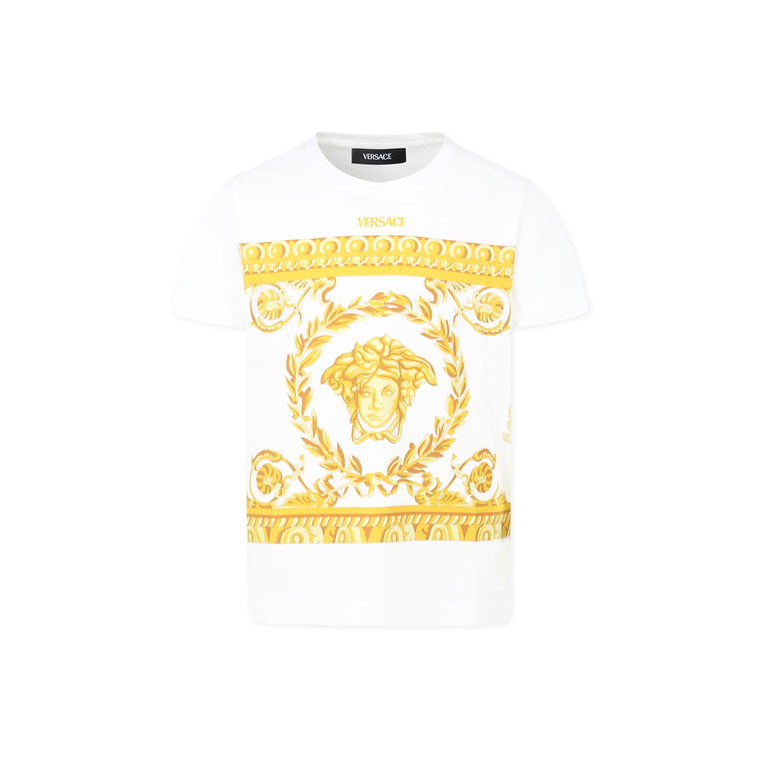 Versace Logo-print T-shirt In White