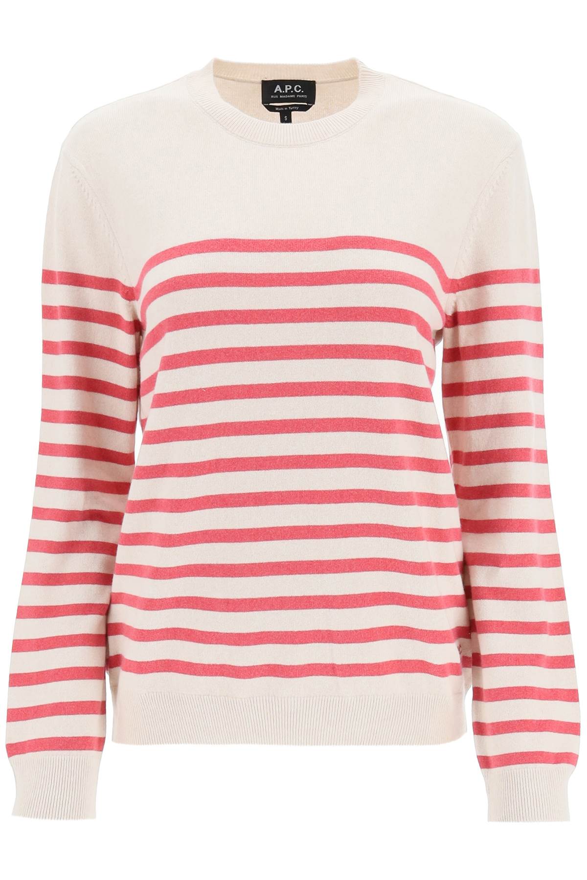 phoebe Striped Cashmere And Cotton Sweater