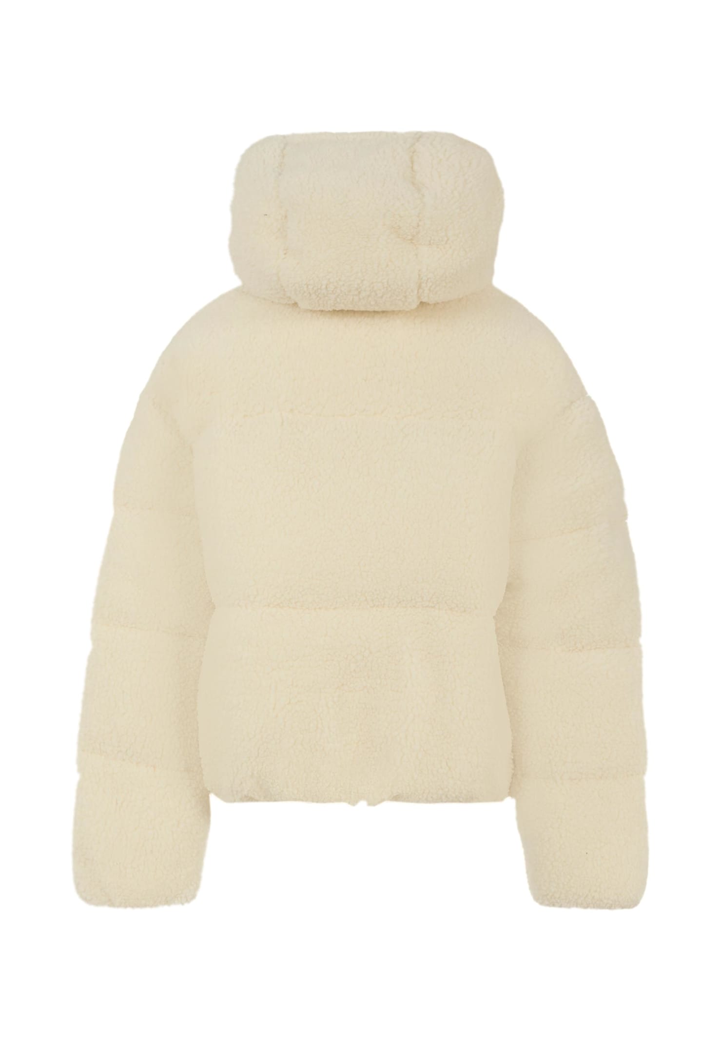 Calvin Klein Ivory Down Jacket For Girl In White