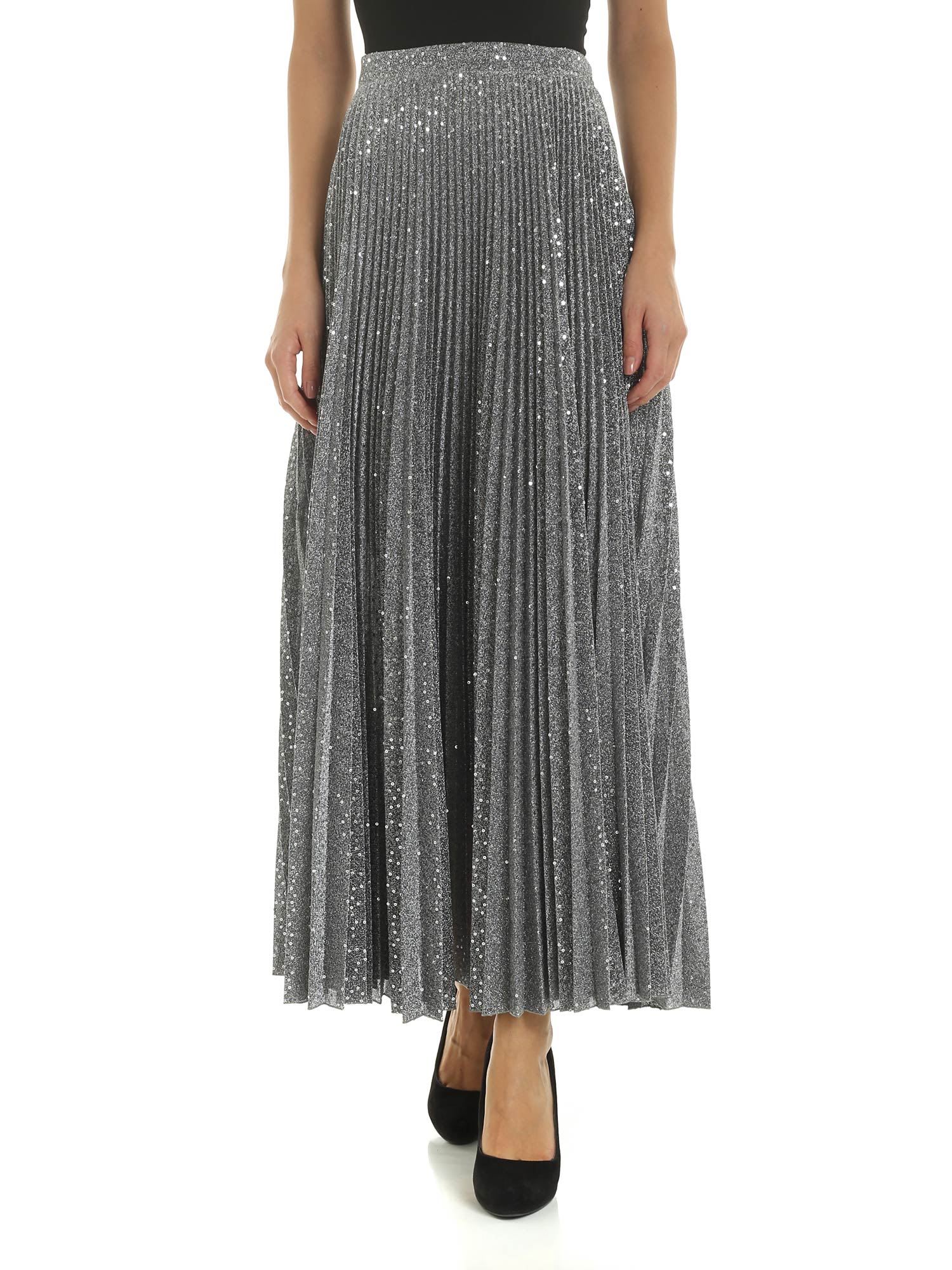 Dondup Don Dup Long Silver Skirt - Argento - 11087767 | italist