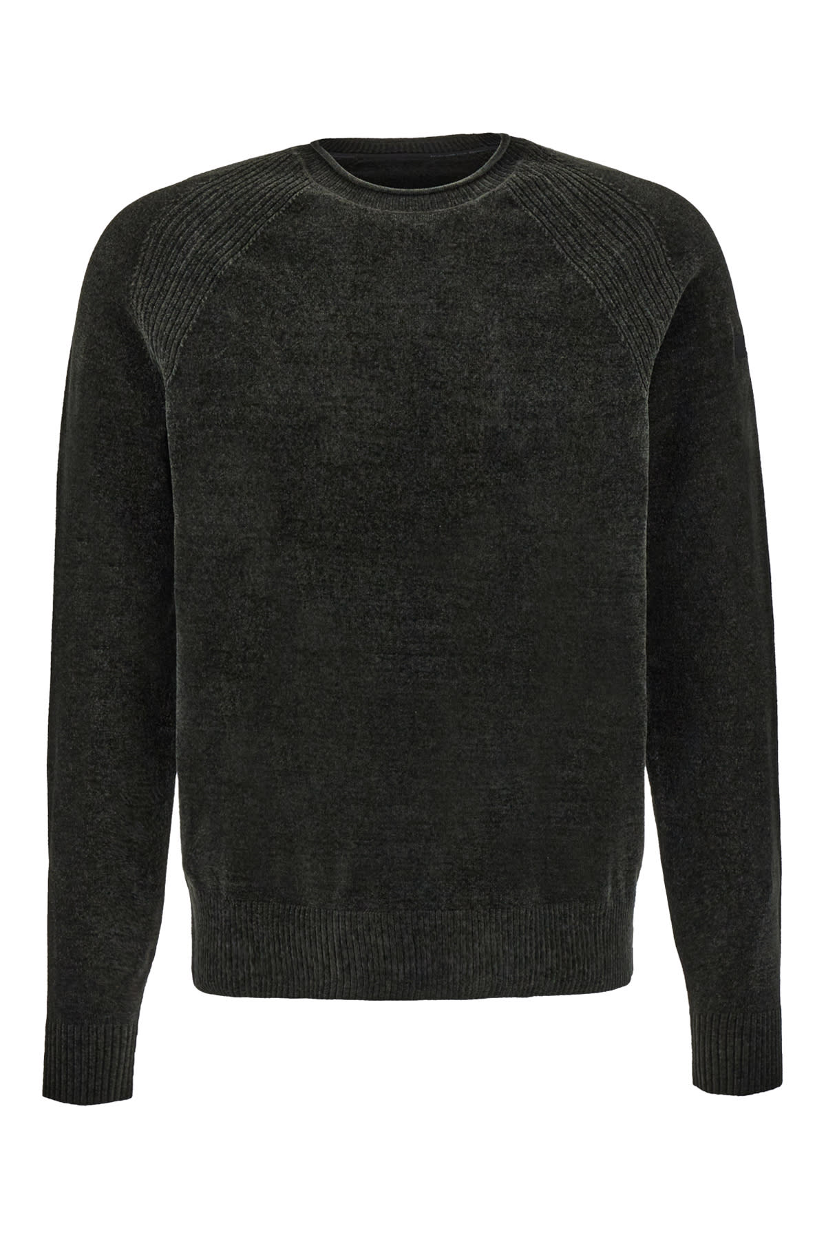 Shop Rrd - Roberto Ricci Design Bottle Green Velvet Sweater In 11