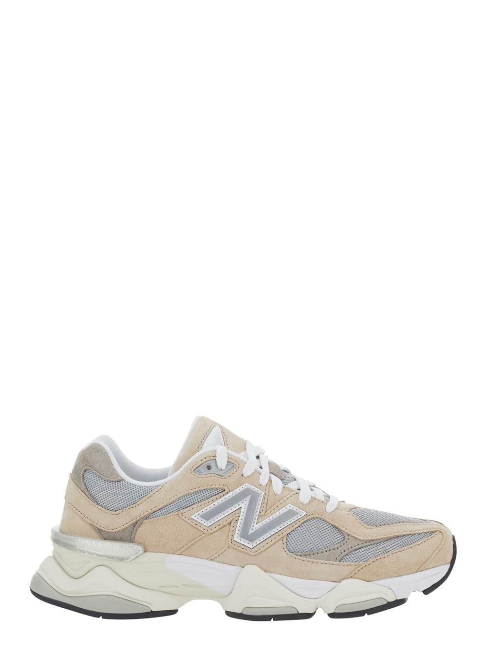 New Balance 9060 Brown Sneaker With Side Logo And Chunky Sole In Suede Unisex In Neutral