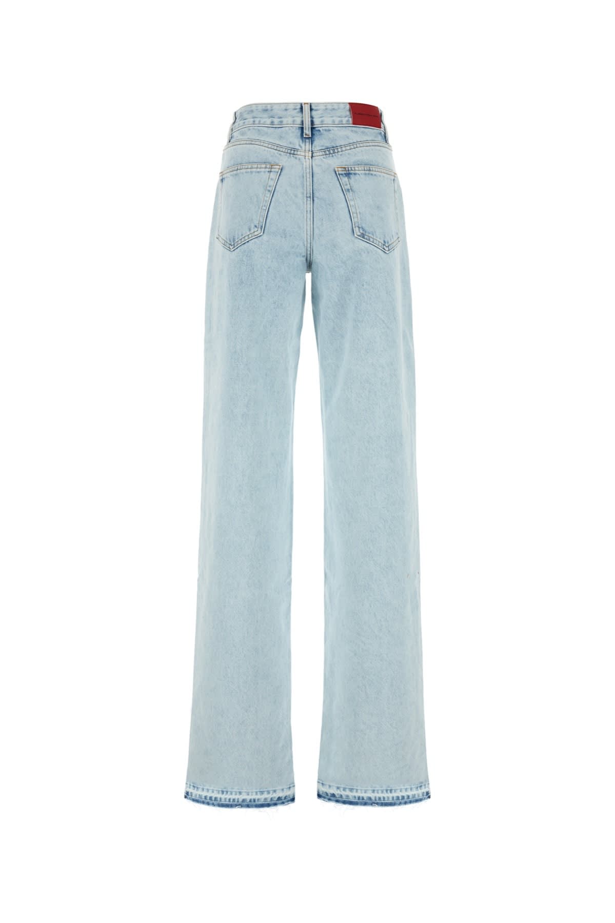 Shop Alessandra Rich Jeans In Lightblue