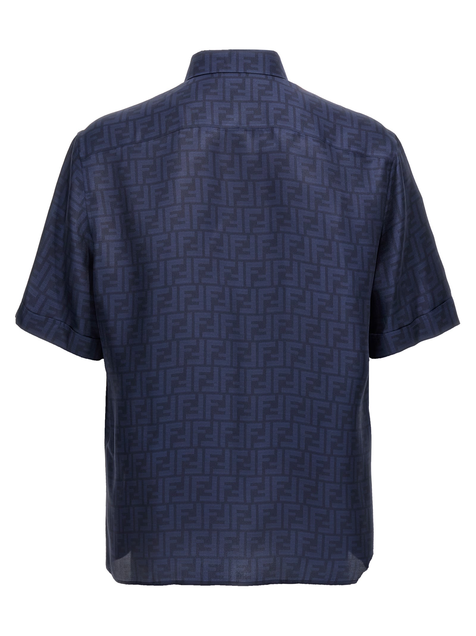 Shop Fendi Ff Shirt In Blu