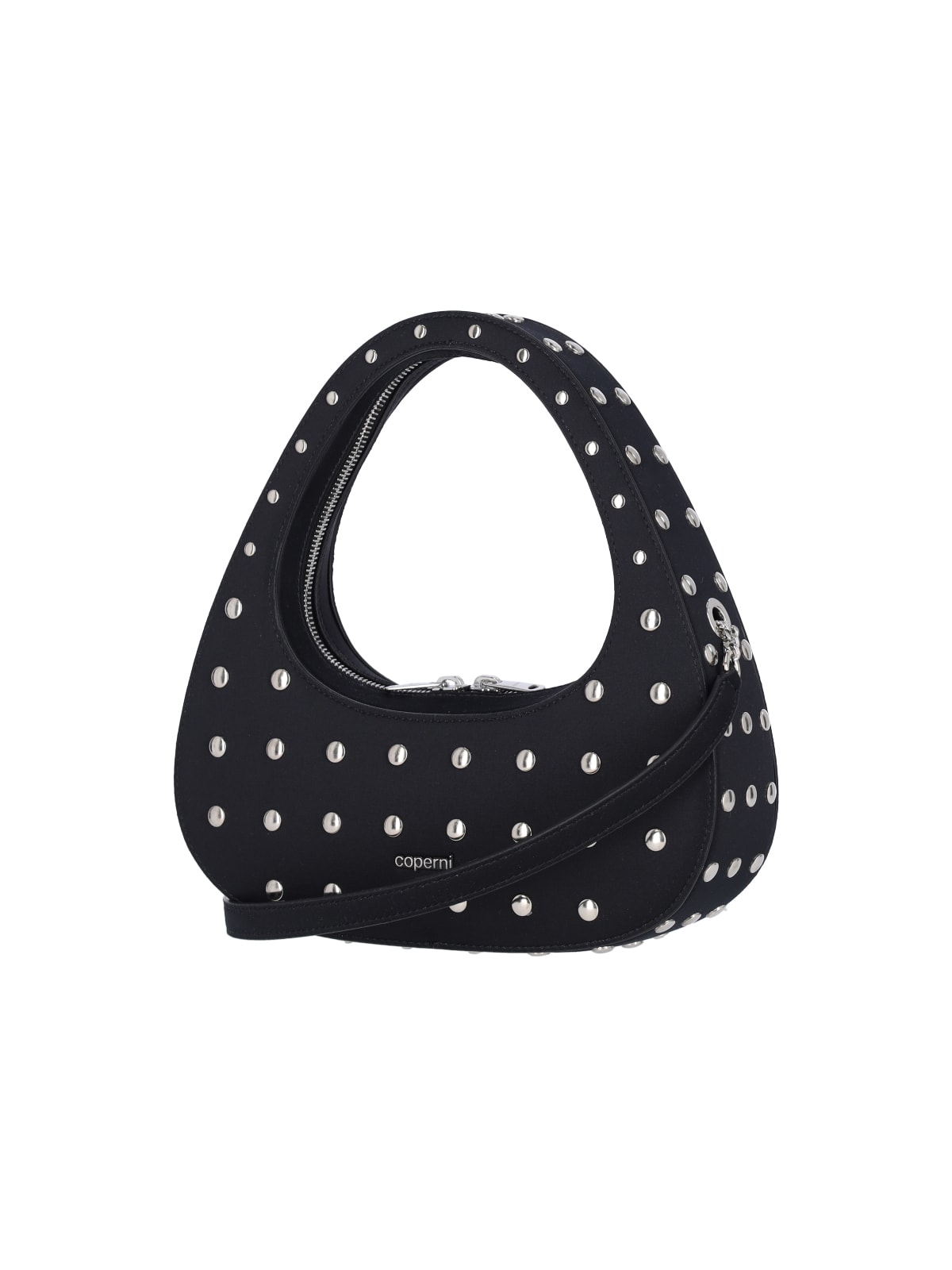 Shop Coperni Studs Crossbody Bag In Black