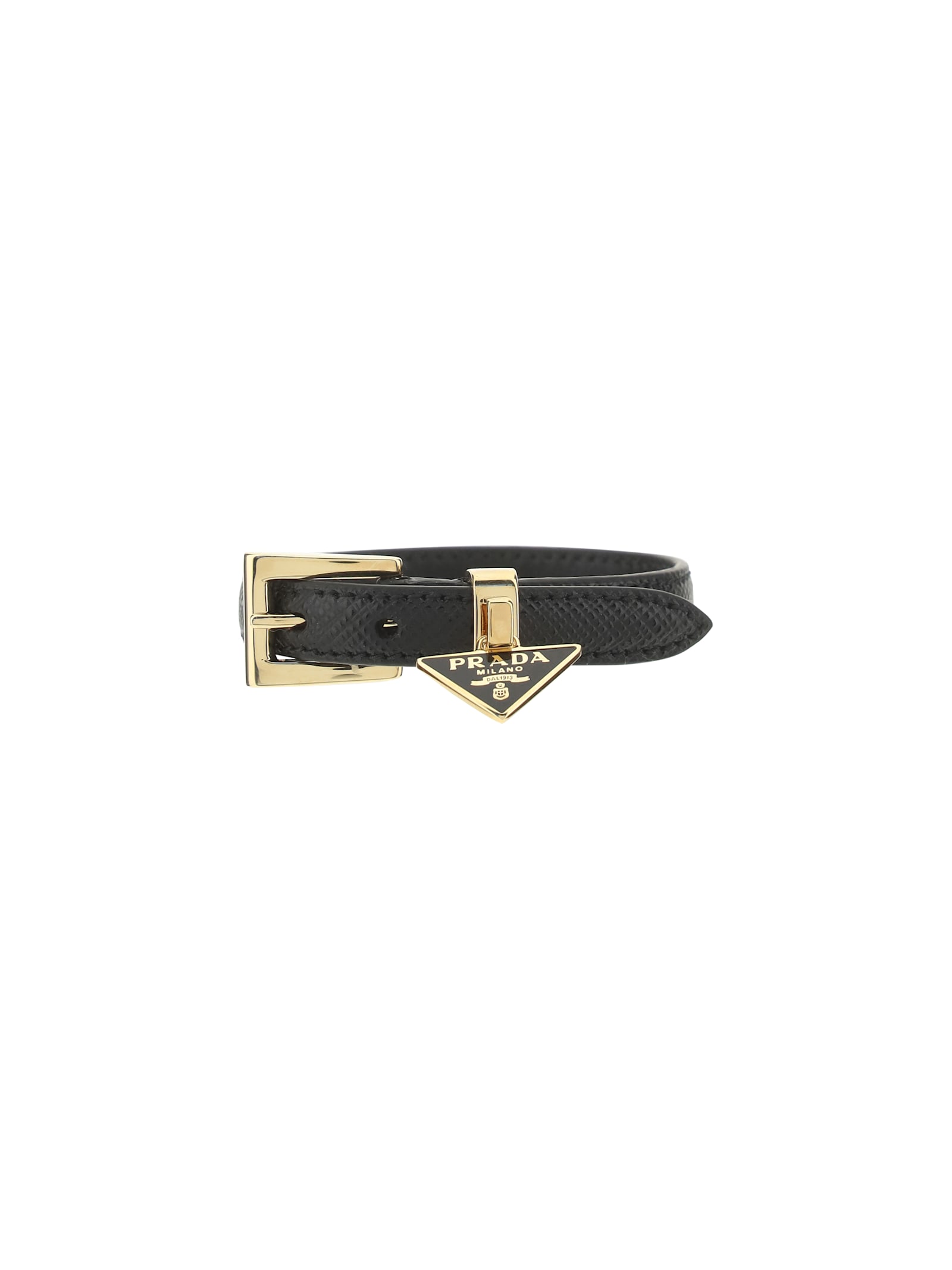 Shop Prada Bracelet In Nero