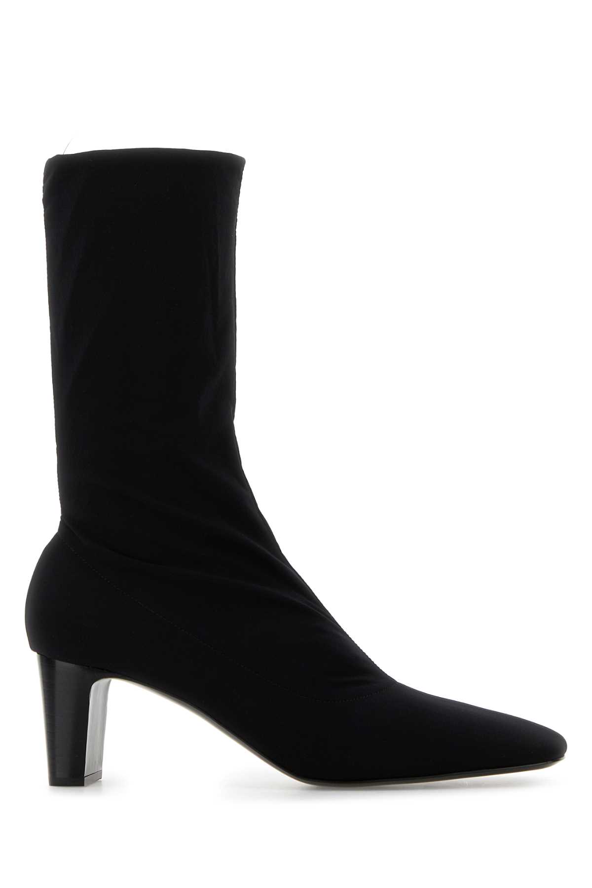 The Row Felice Ankle Boots Block Heel In Black